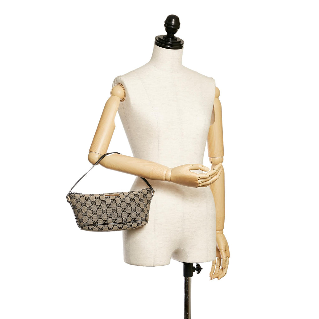 Gucci Gucci Canvas Boat Baguette (SHG-28325)
