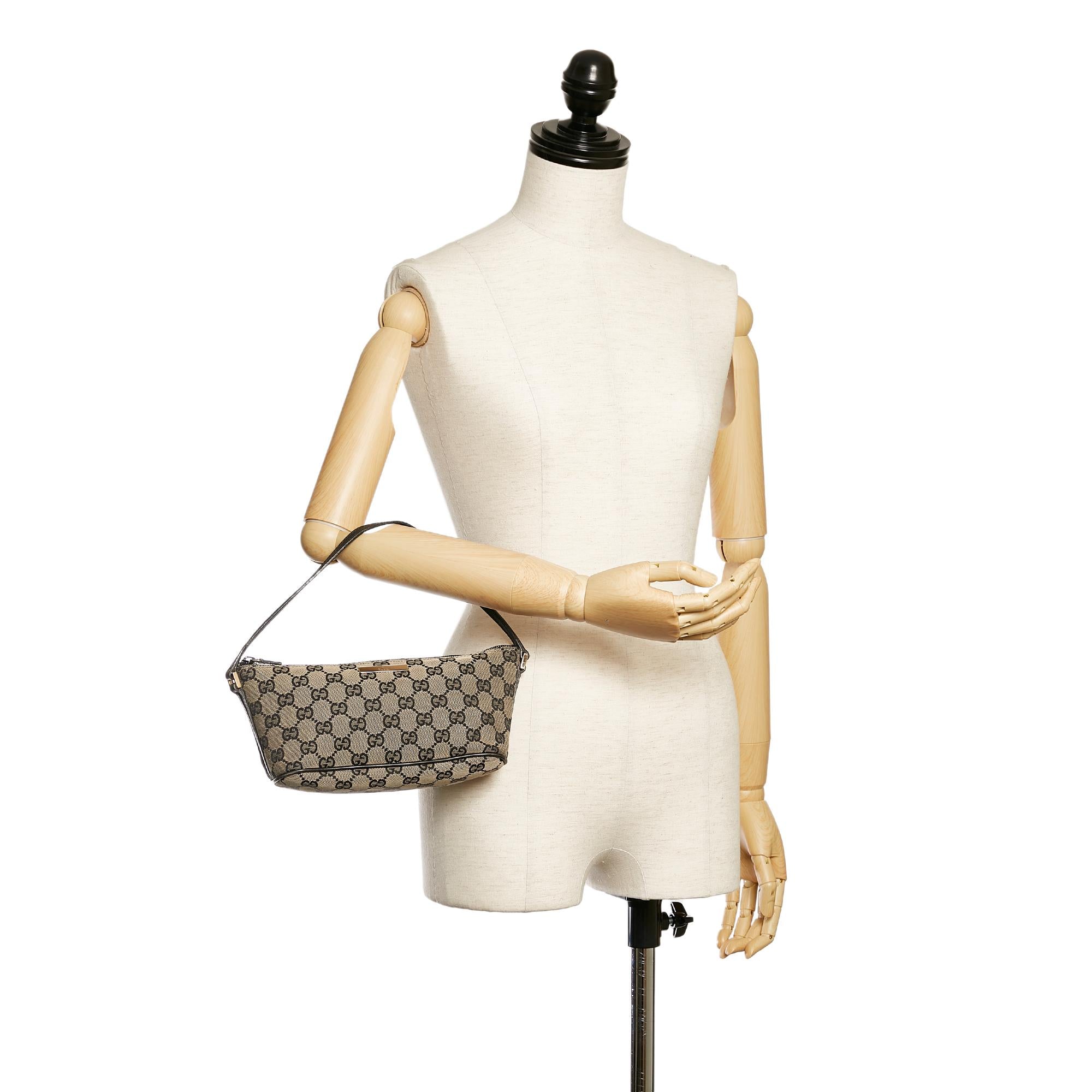 Gucci Gucci Canvas Boat Baguette (SHG-28325)