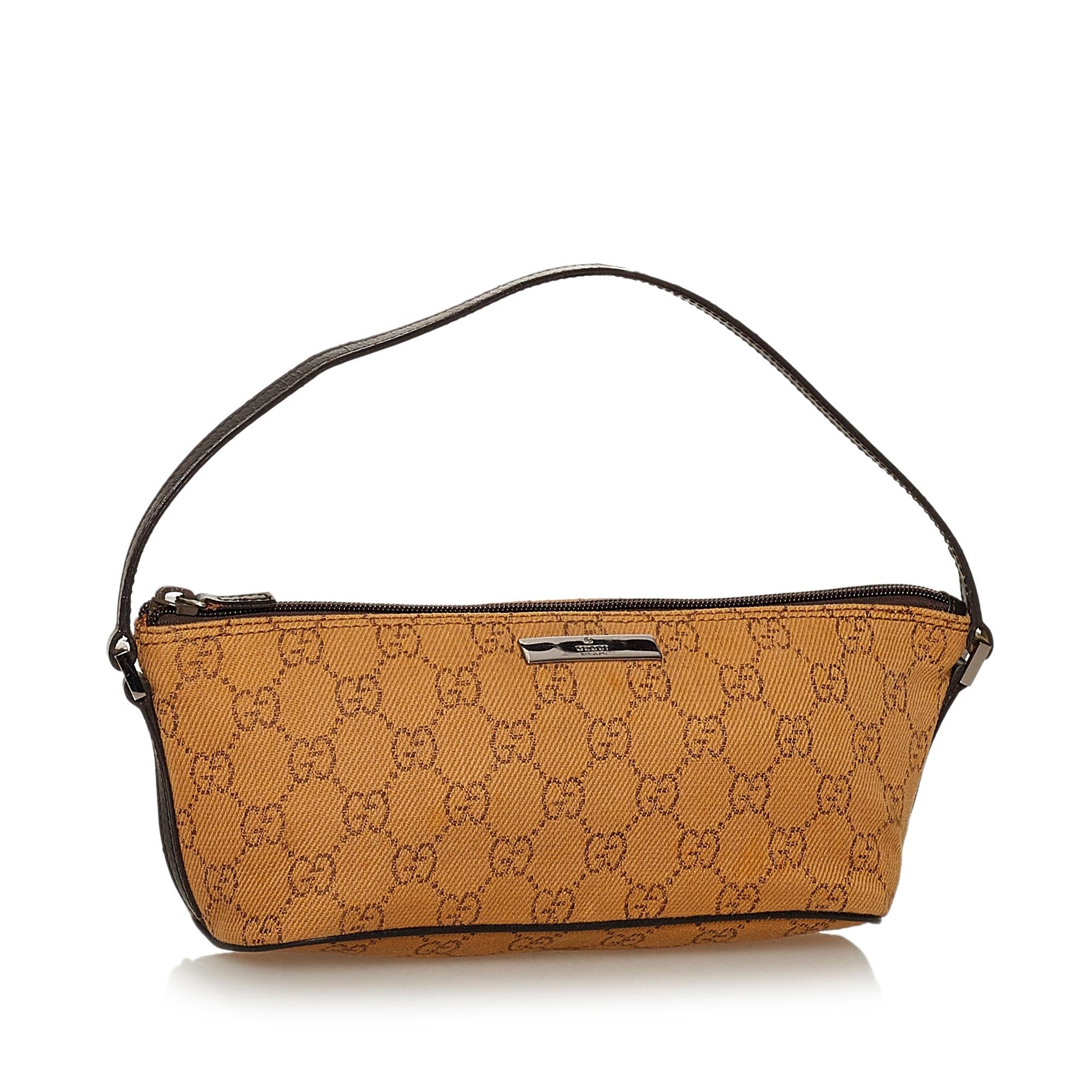 Gucci Gucci Canvas Boat Baguette (SHG-28627)