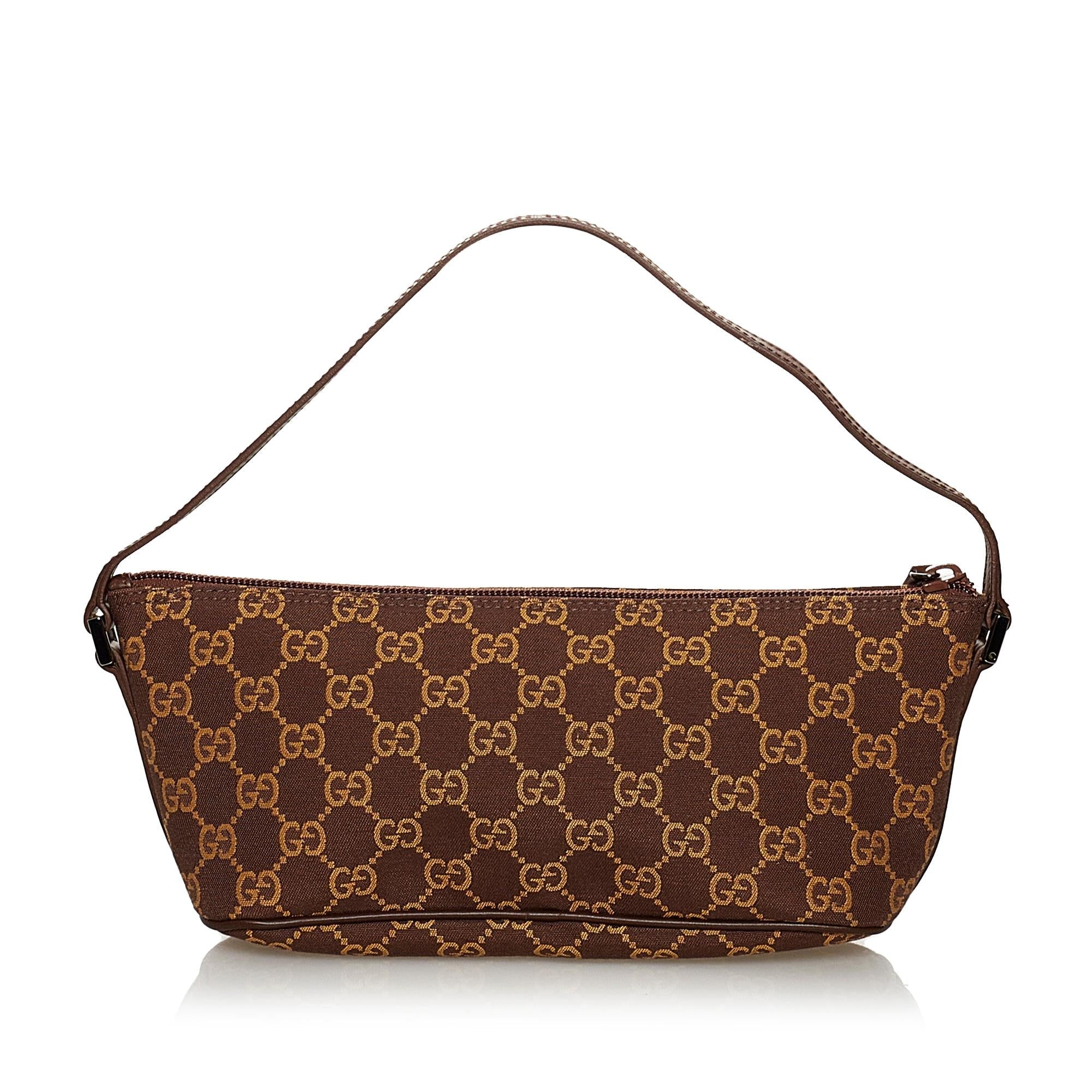 Gucci Gucci Canvas Boat Baguette (SHG-30770)