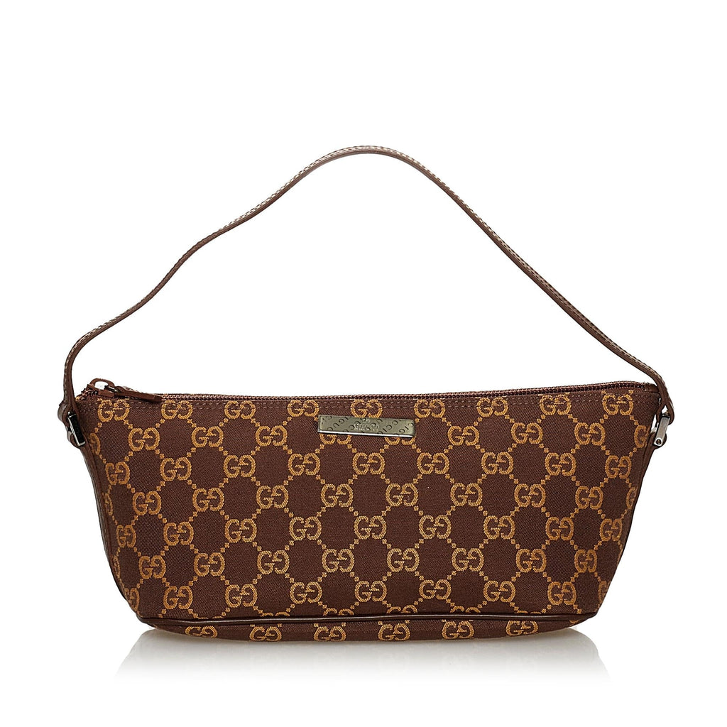 Gucci Gucci Canvas Boat Baguette (SHG-30770)