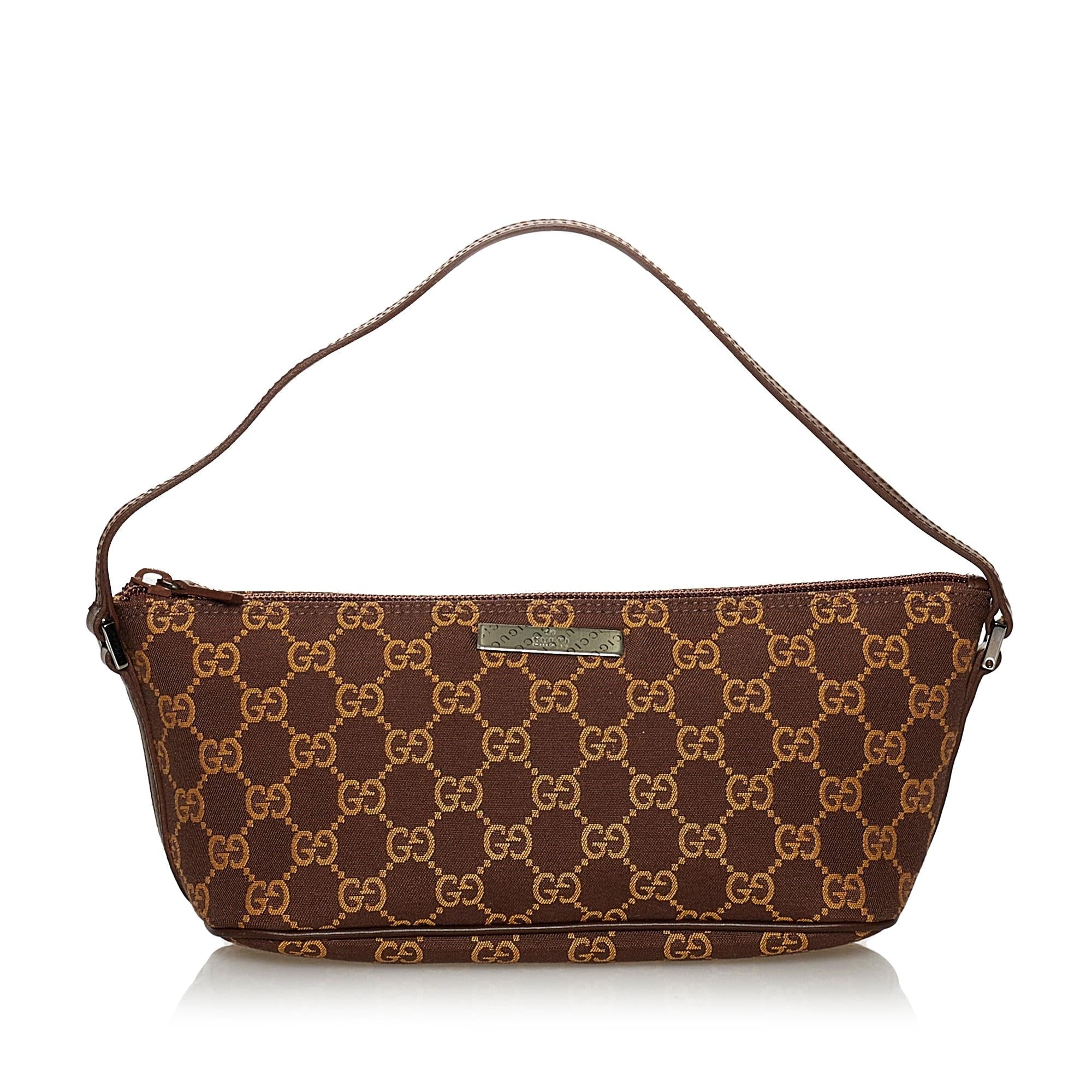 Gucci Gucci Canvas Boat Baguette (SHG-30770)
