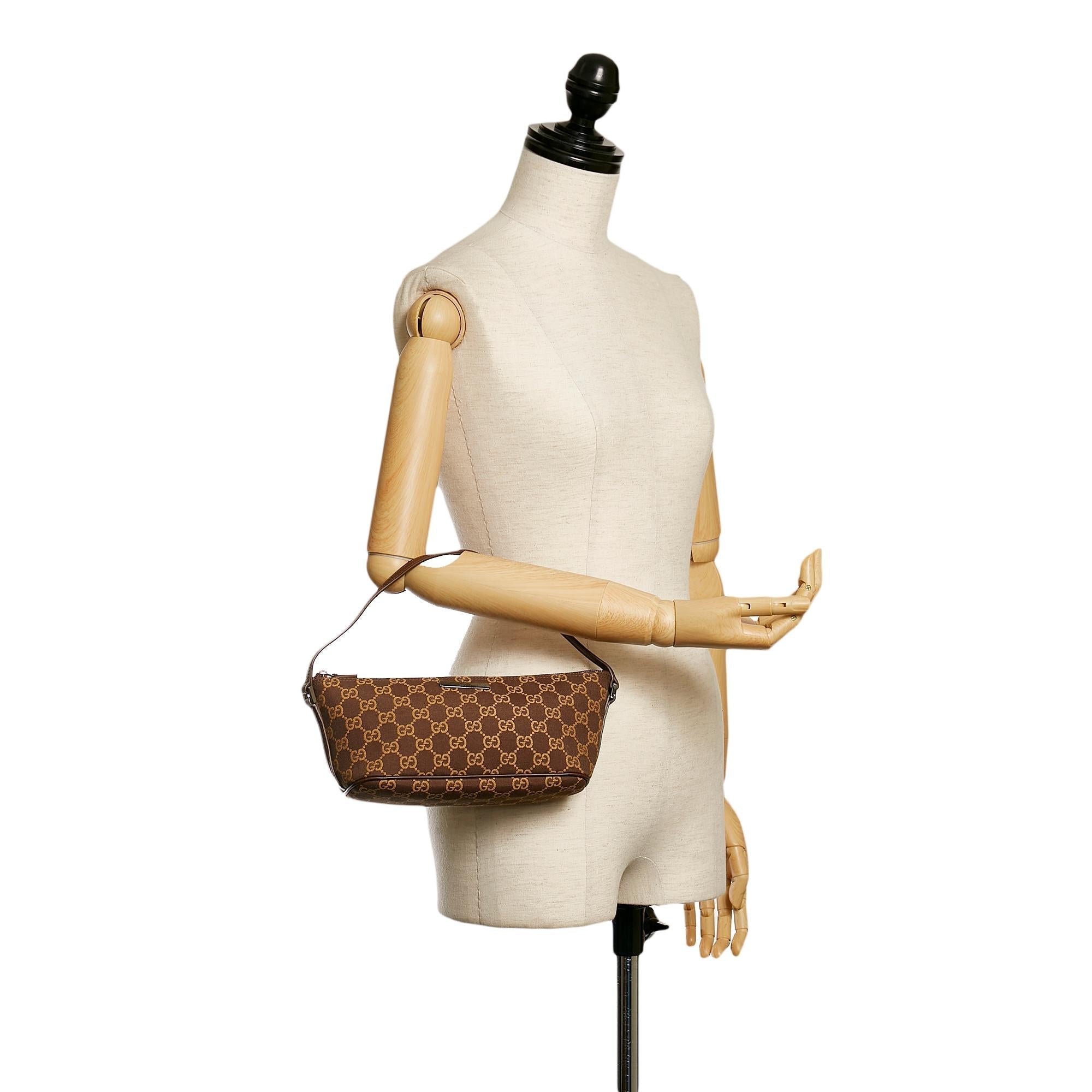 Gucci Gucci Canvas Boat Baguette (SHG-30770)