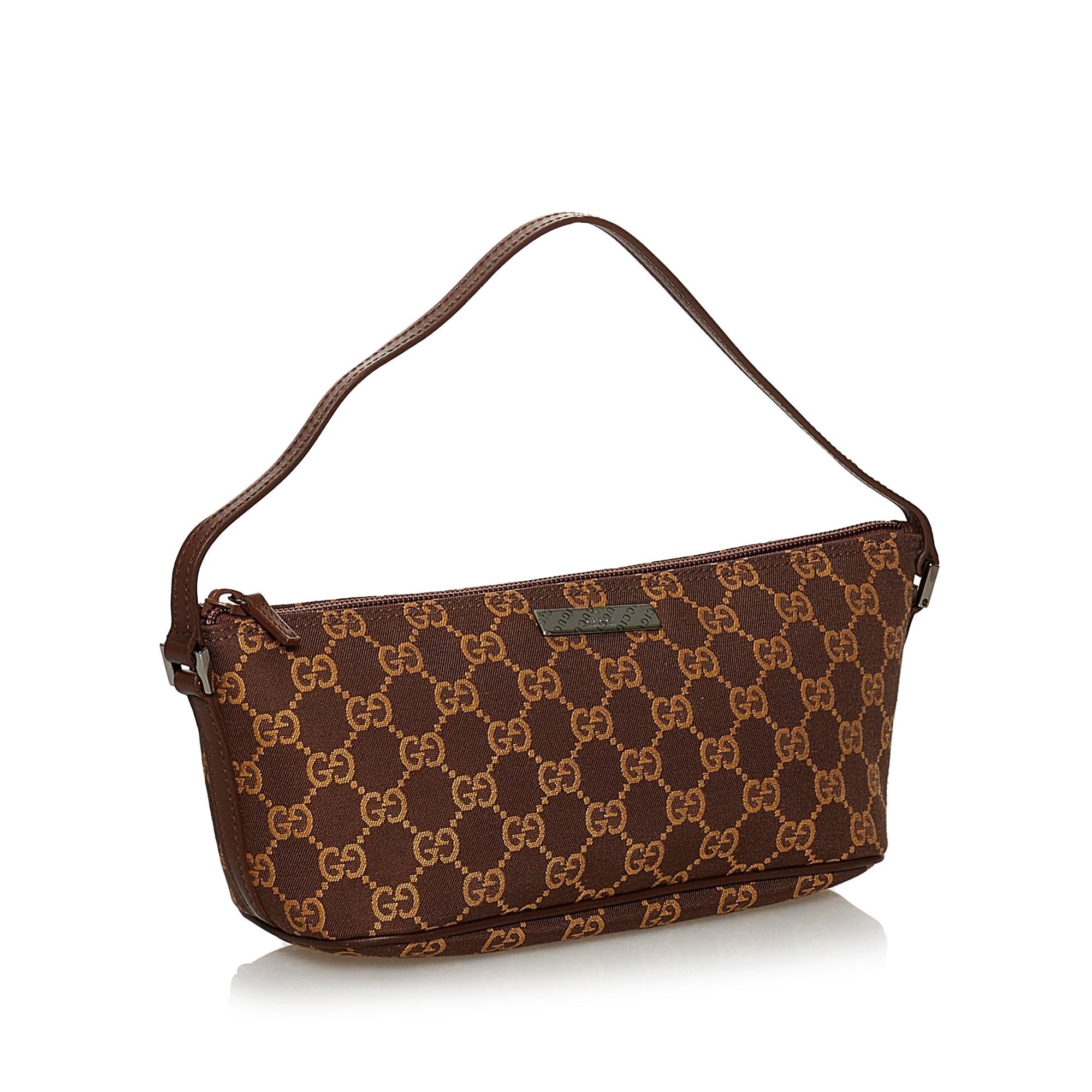 Gucci Gucci Canvas Boat Baguette (SHG-30770)