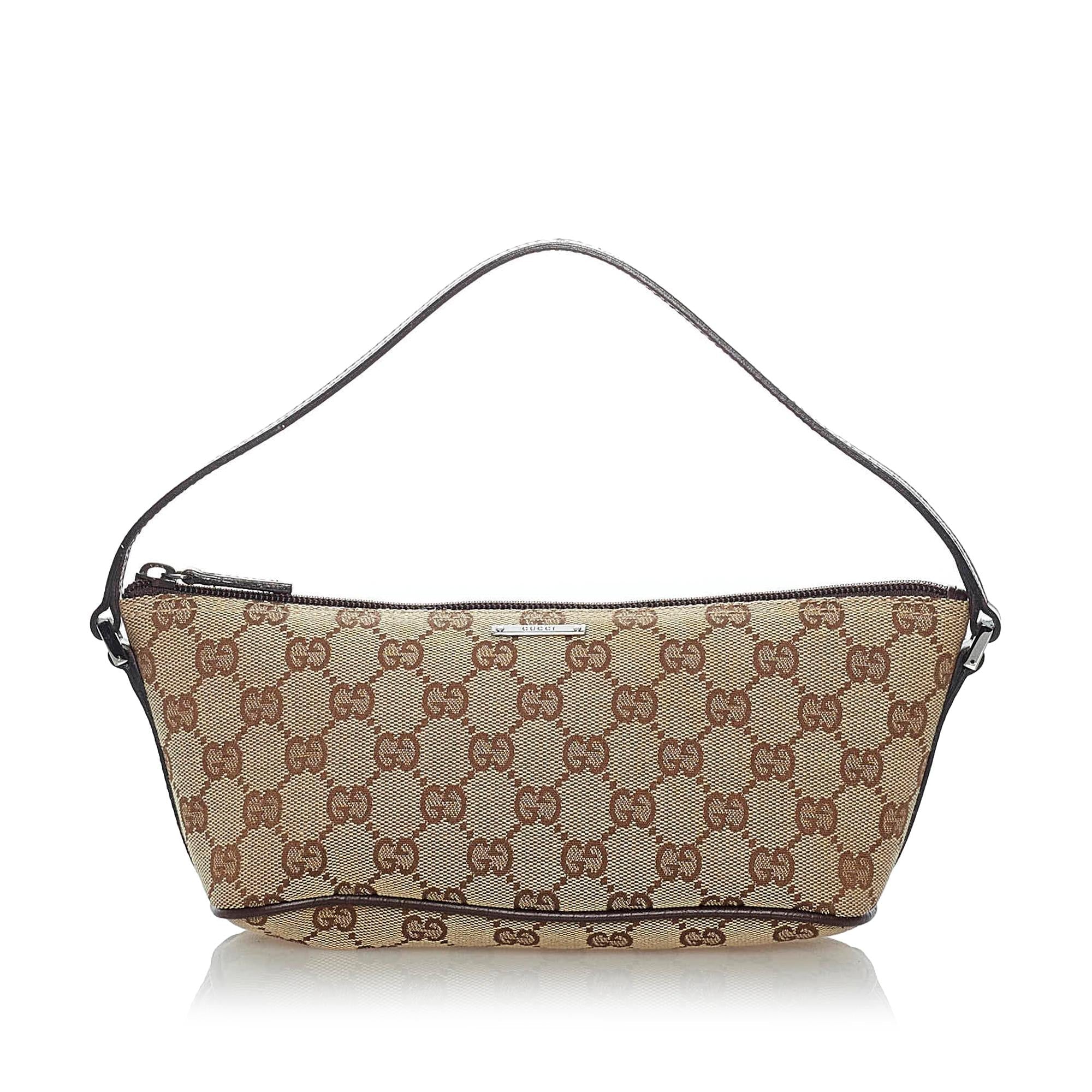 Gucci Gucci Canvas Boat Baguette (SHG-30775)