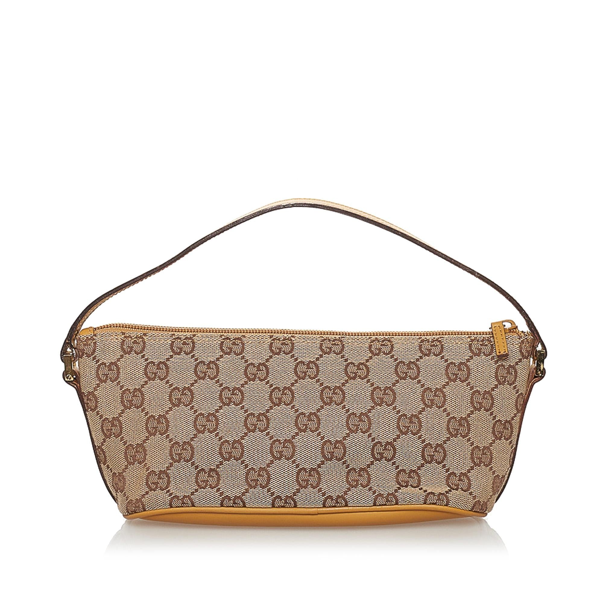 Gucci Gucci Canvas Boat Baguette (SHG-30839)