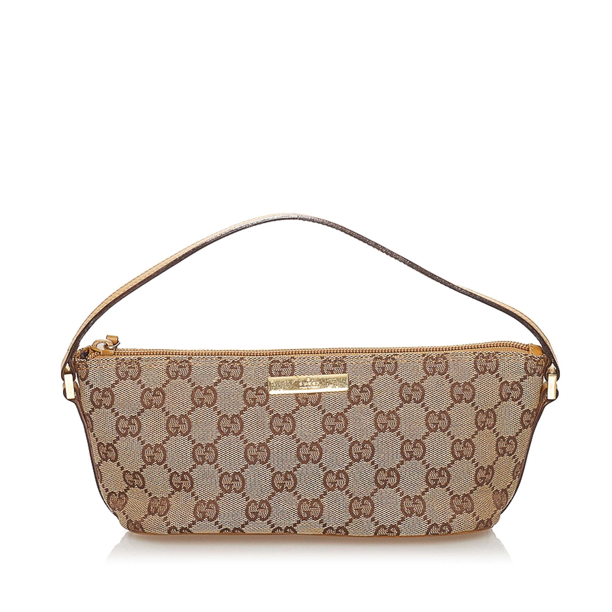 Gucci Gucci Canvas Boat Baguette (SHG-30839)