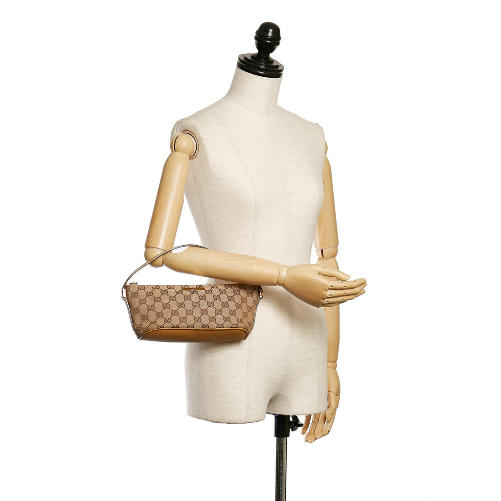 Gucci Gucci Canvas Boat Baguette (SHG-30839)