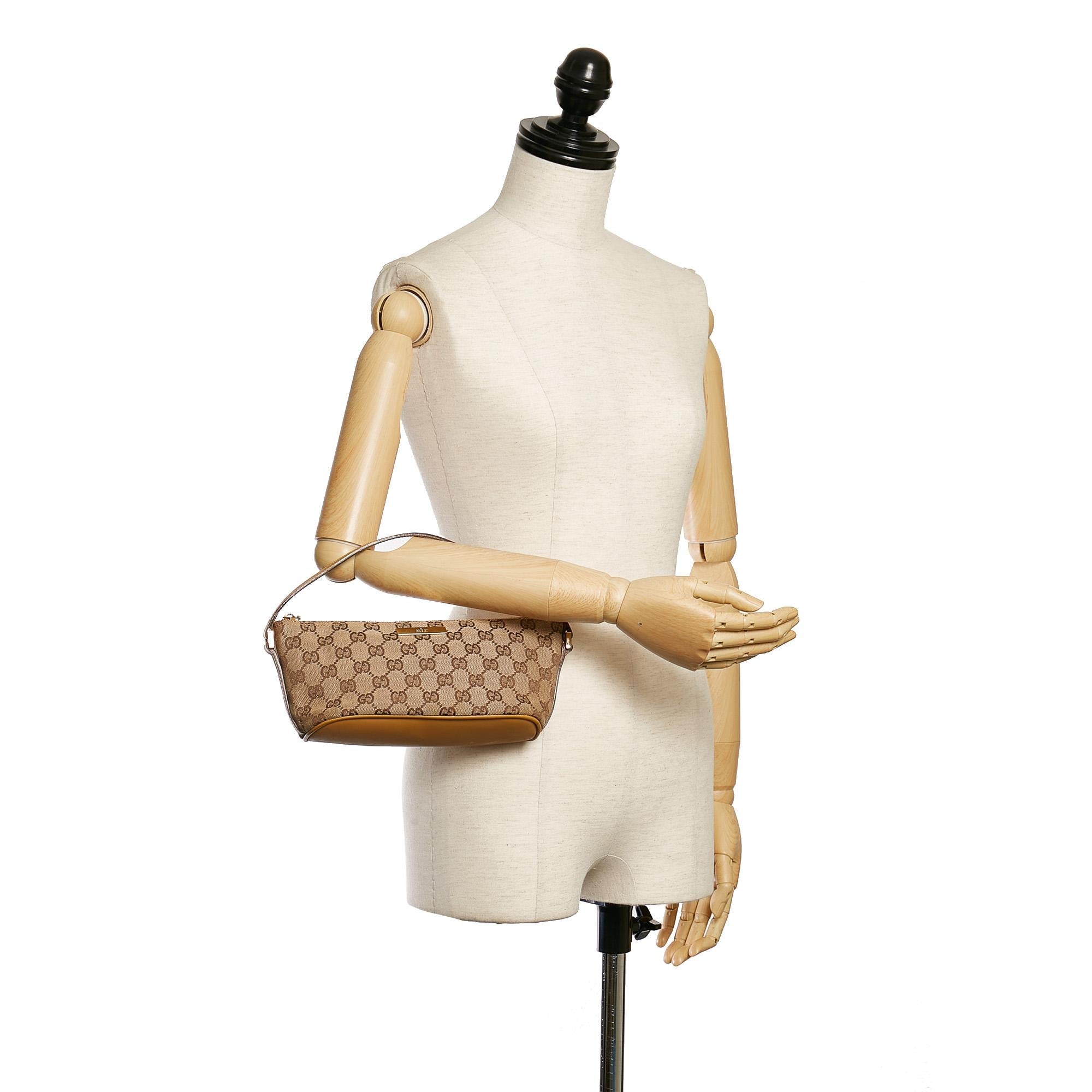 Gucci Gucci Canvas Boat Baguette (SHG-30839)