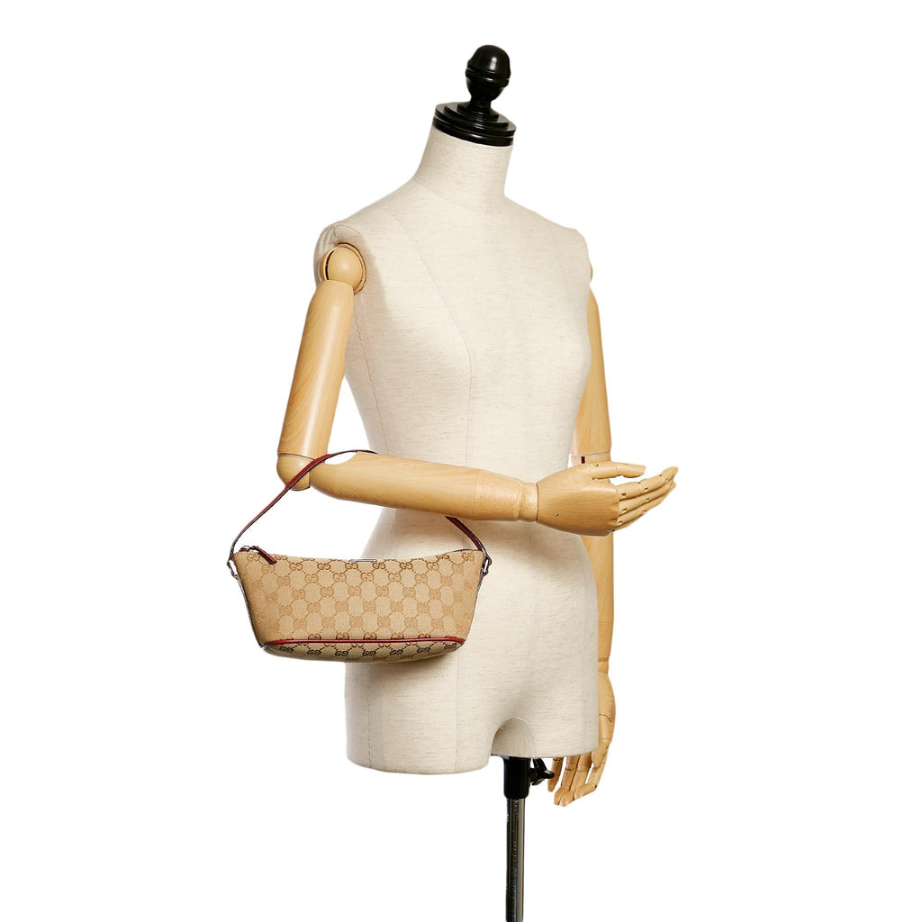 Gucci Gucci Canvas Boat Baguette (SHG-30849)