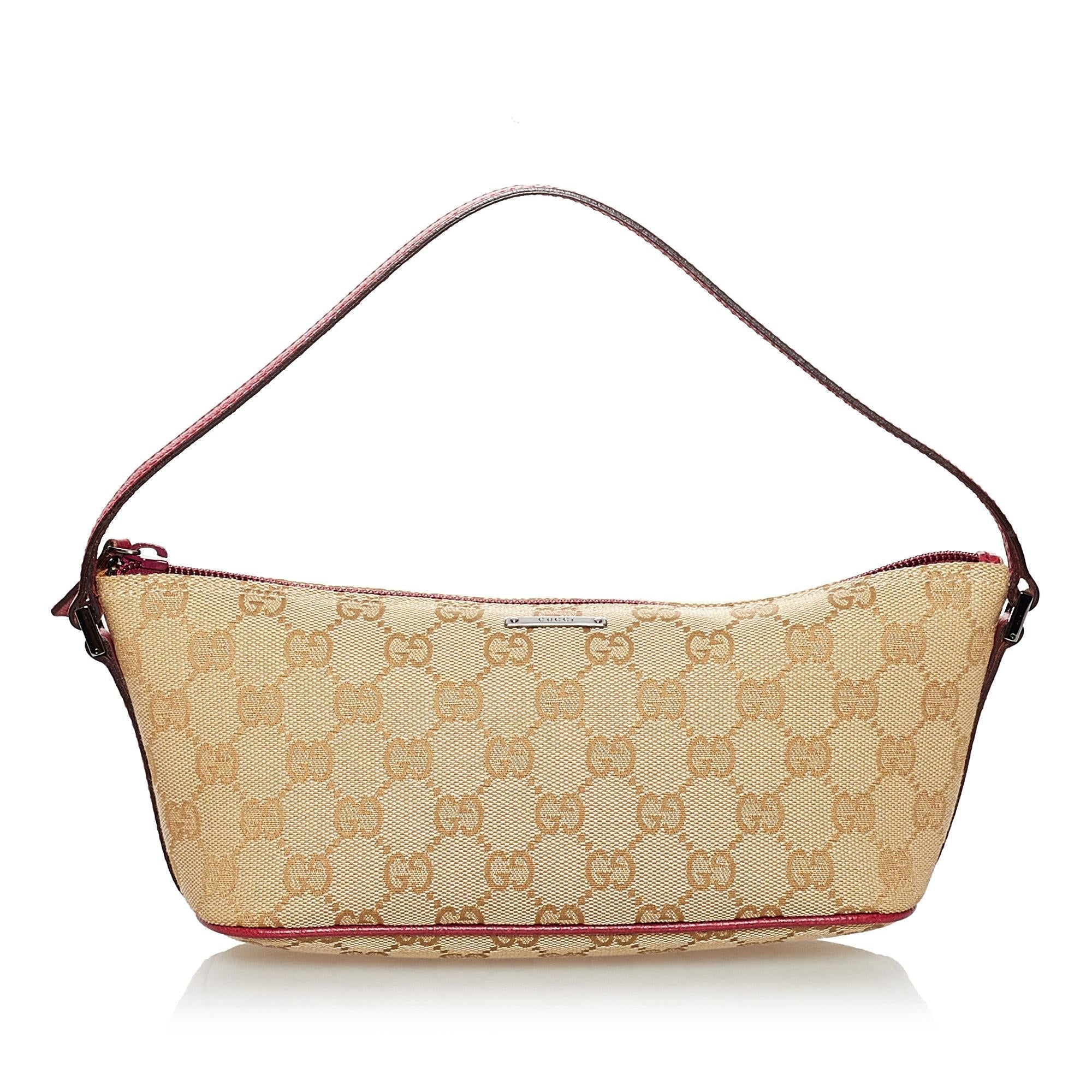 Gucci Gucci Canvas Boat Baguette (SHG-30849)