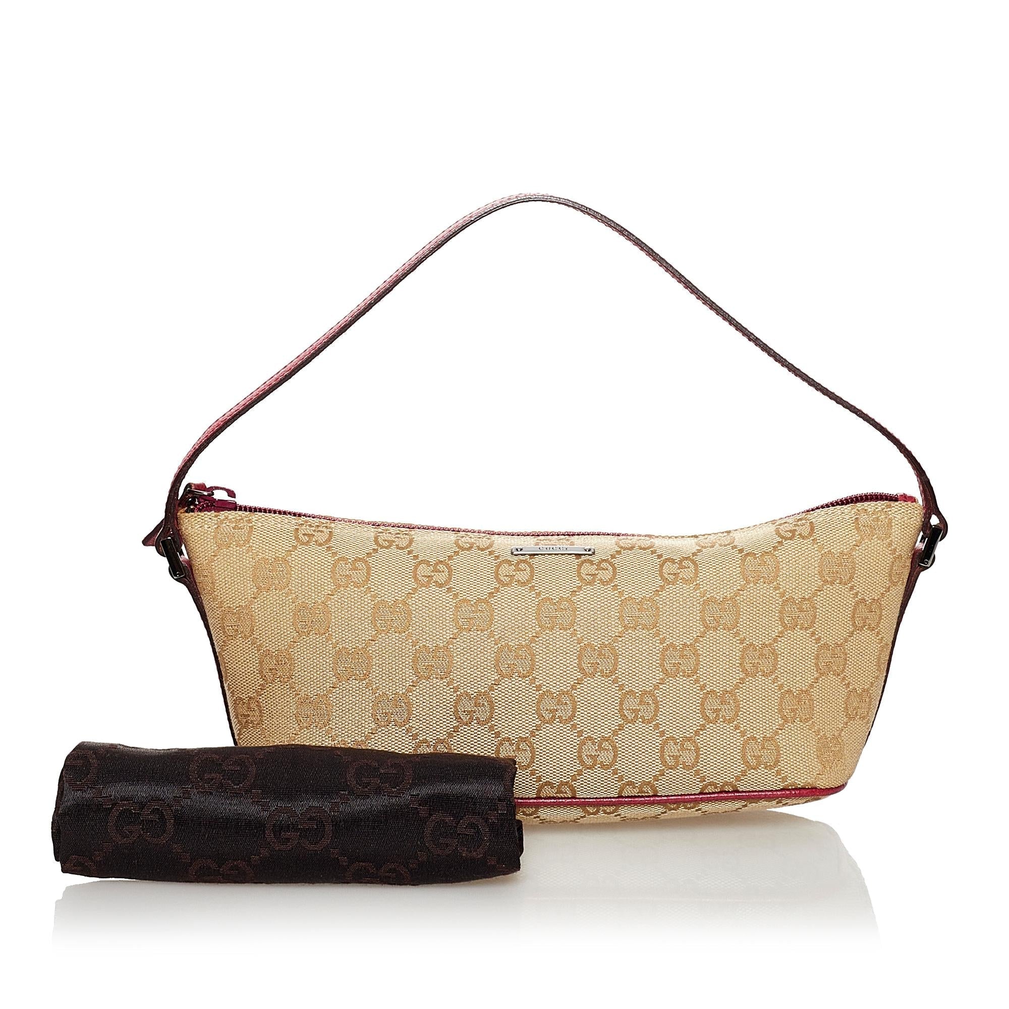 Gucci Gucci Canvas Boat Baguette (SHG-30849)