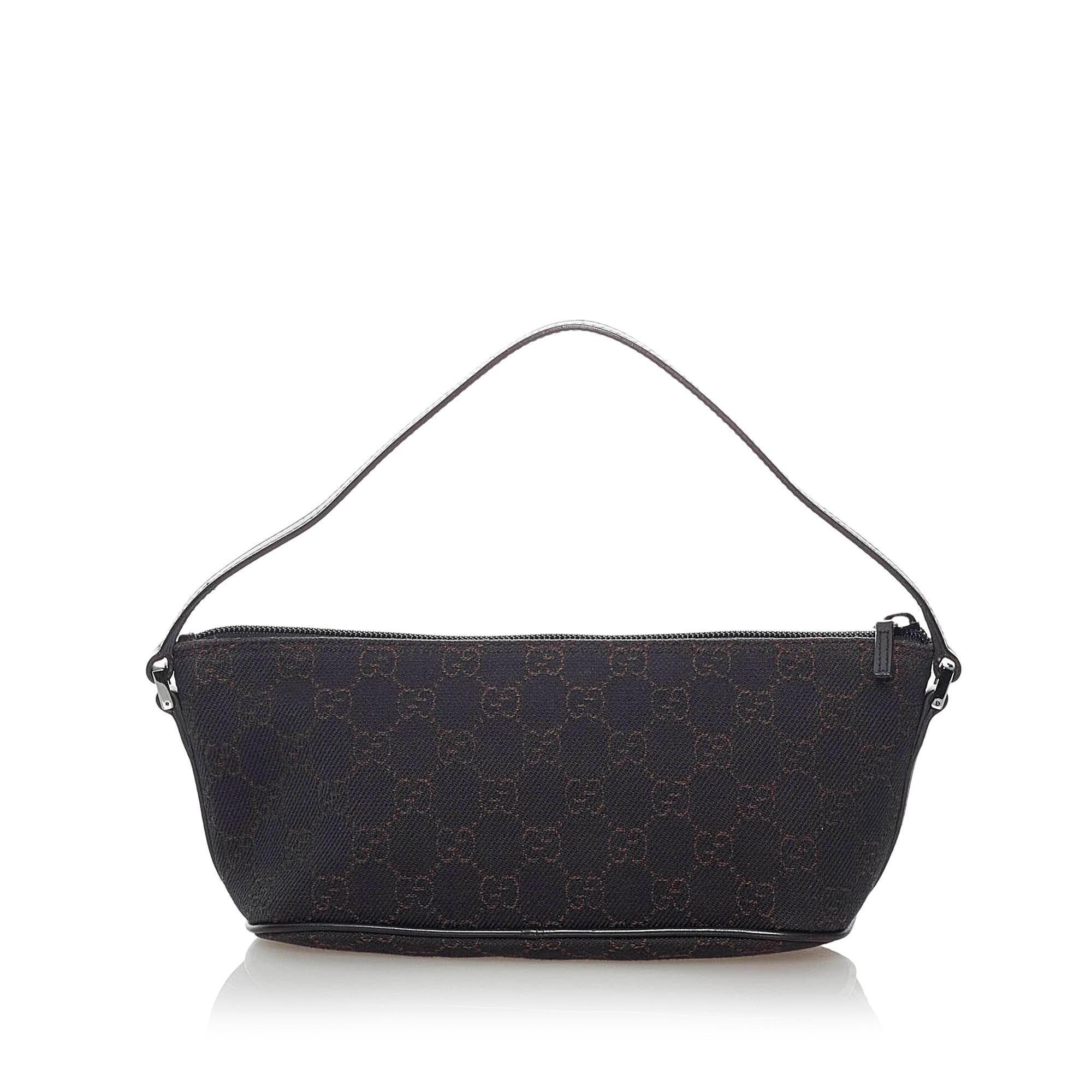 Gucci Gucci Canvas Boat Baguette (SHG-30880)