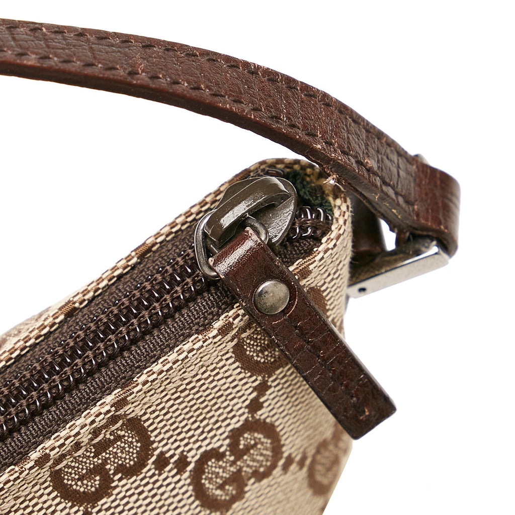Gucci GG Canvas Boat Baguette (SHG-31393)