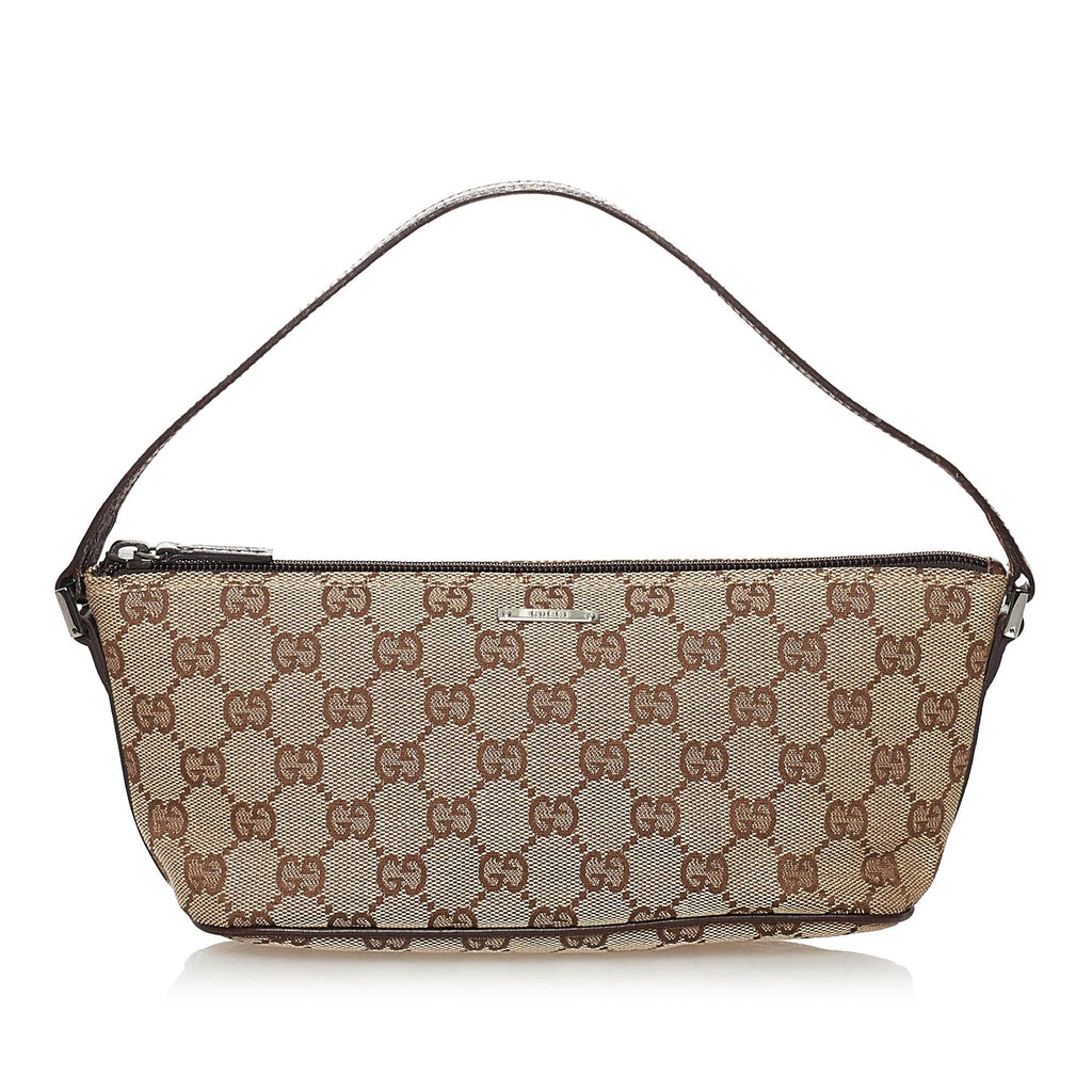 Gucci GG Canvas Boat Baguette (SHG-31393)