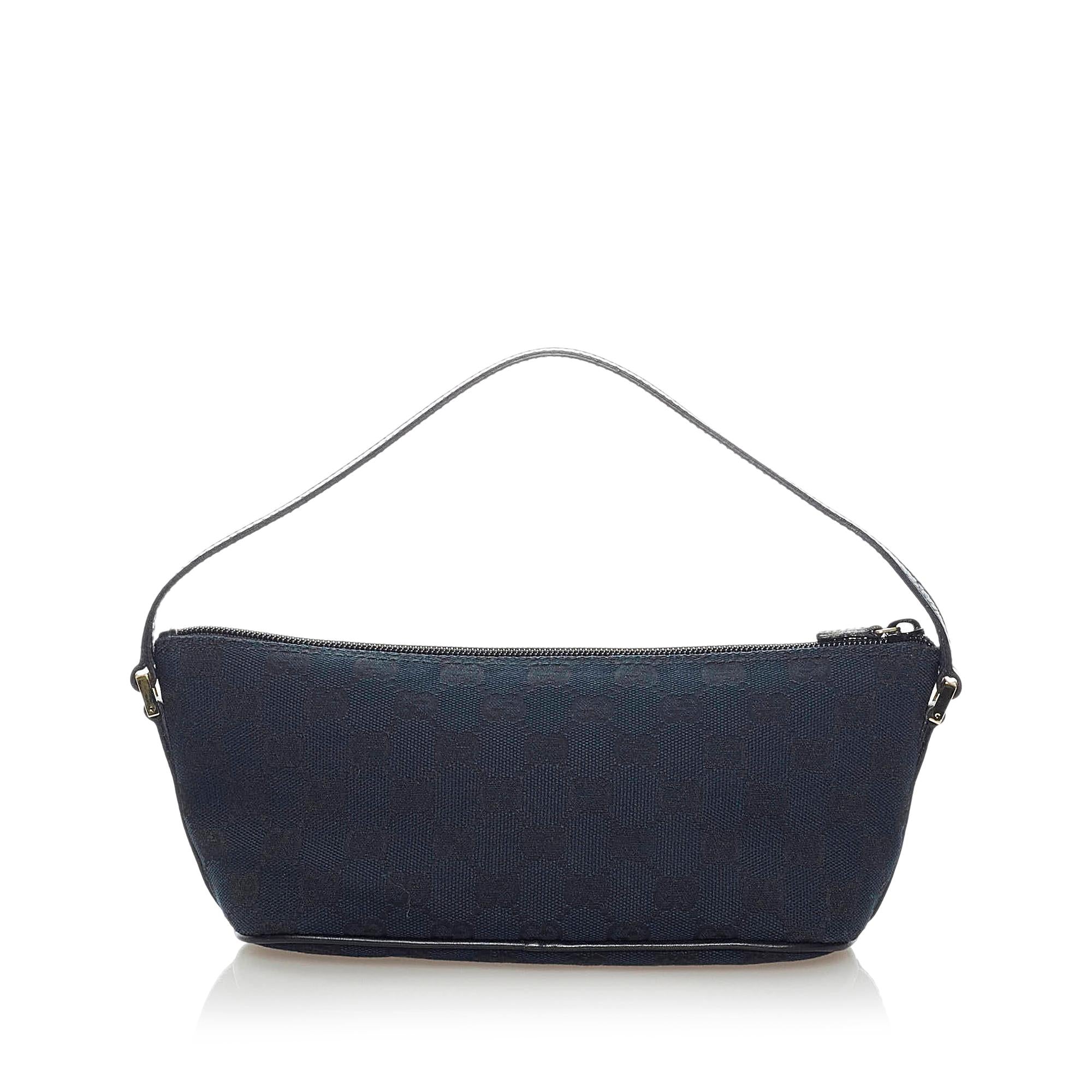 Gucci GG Canvas Boat Baguette (SHG-31583)