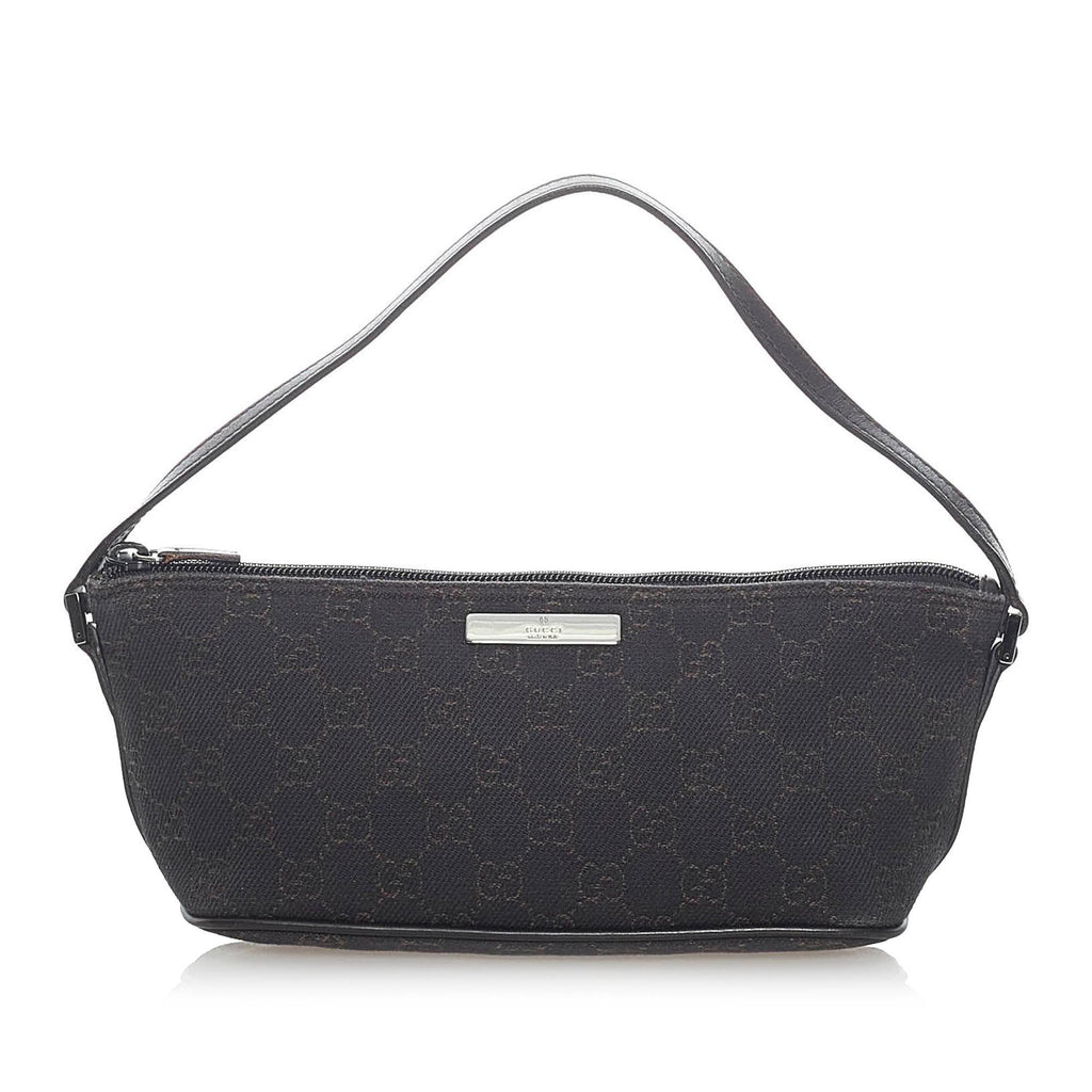Gucci GG Canvas Boat Baguette (SHG-31599)