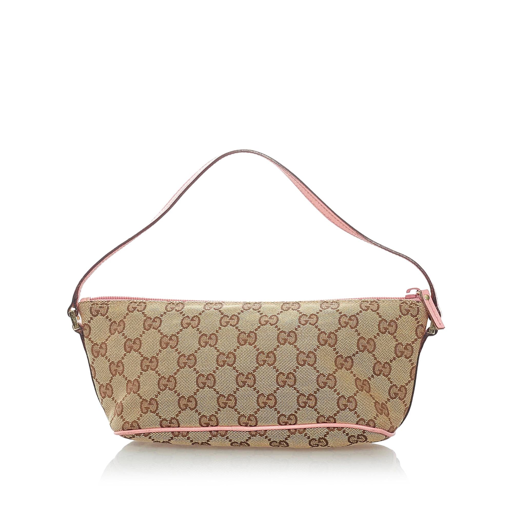 Gucci Gucci Canvas Boat Baguette (SHG-32021)
