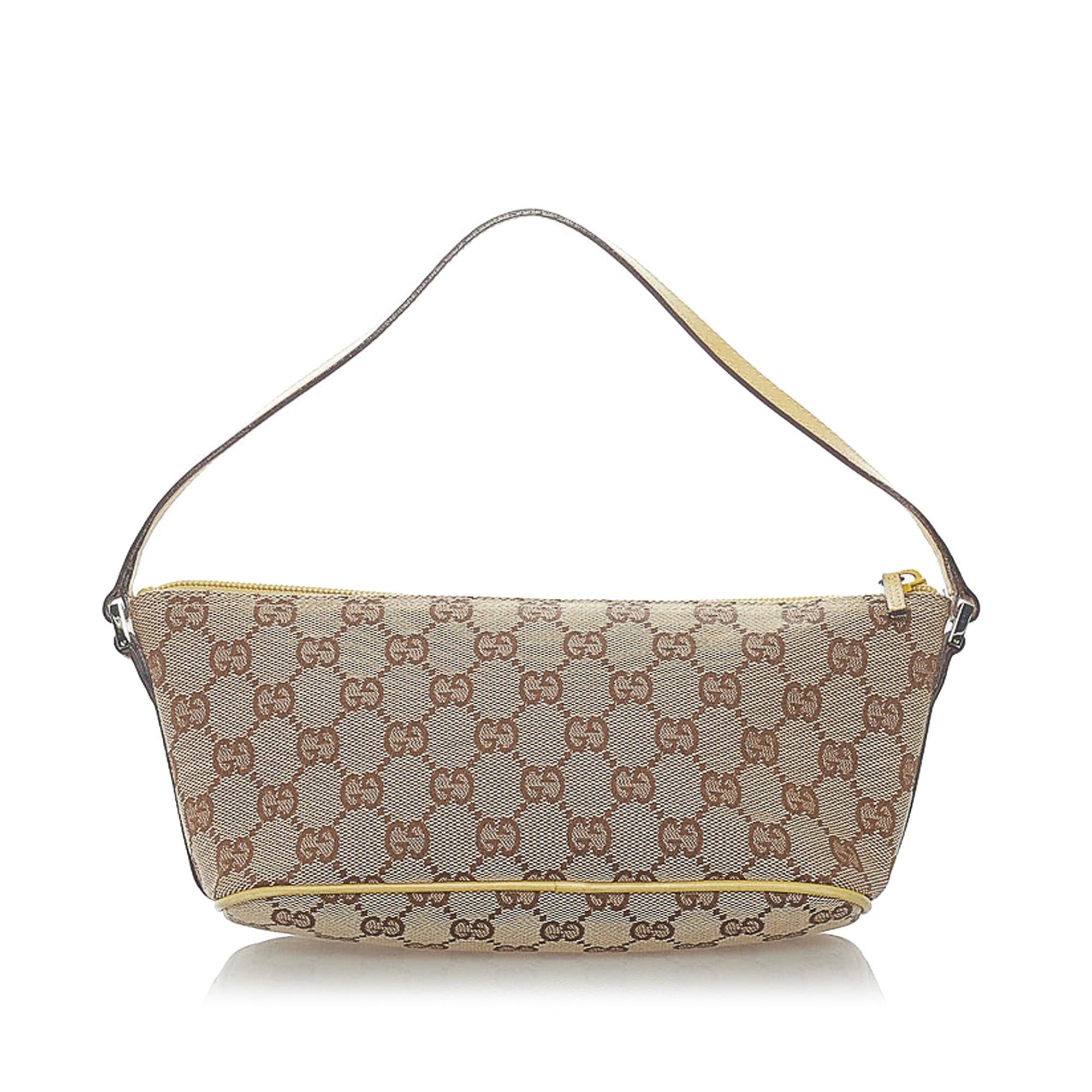 Gucci Gucci Canvas Boat Baguette (SHG-32054)