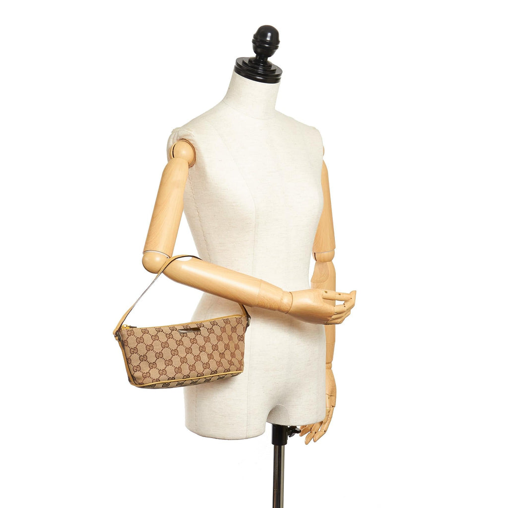 Gucci Gucci Canvas Boat Baguette (SHG-32054)