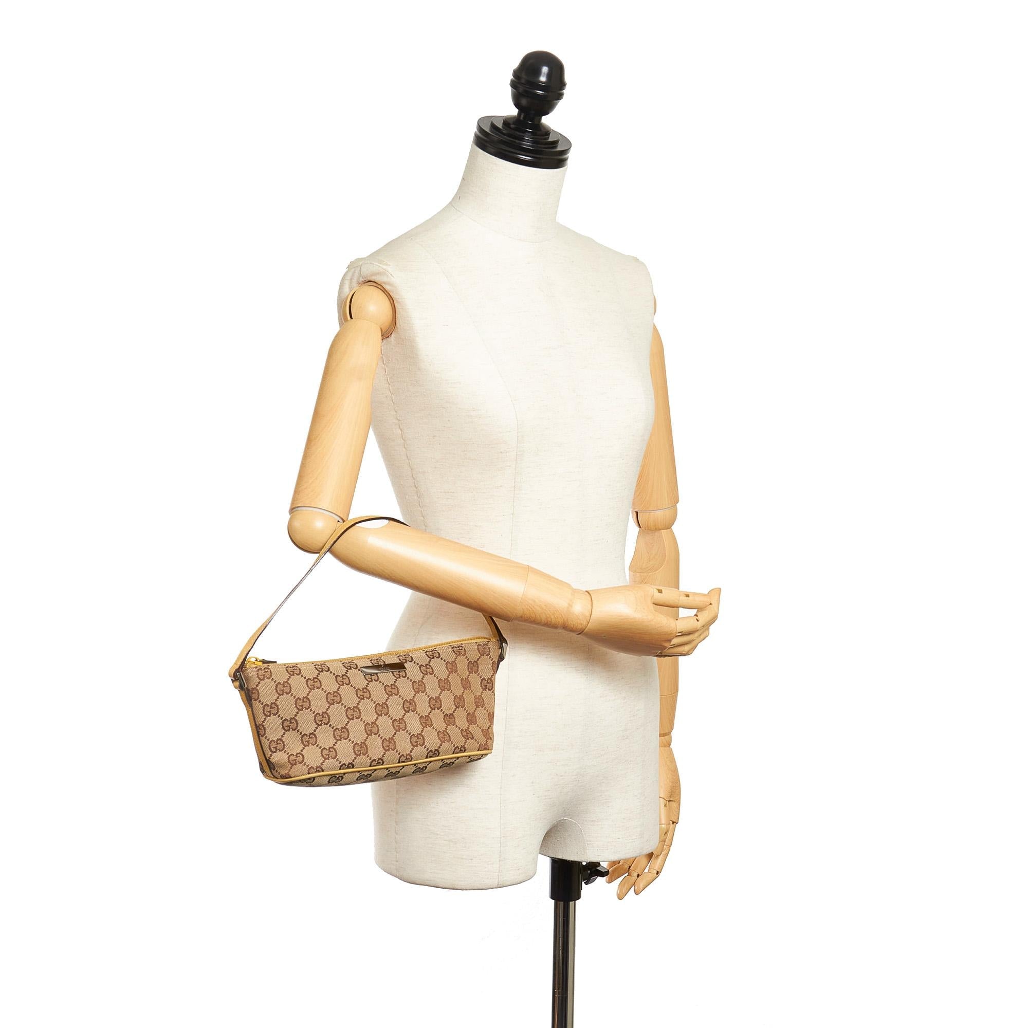 Gucci Gucci Canvas Boat Baguette (SHG-32054)