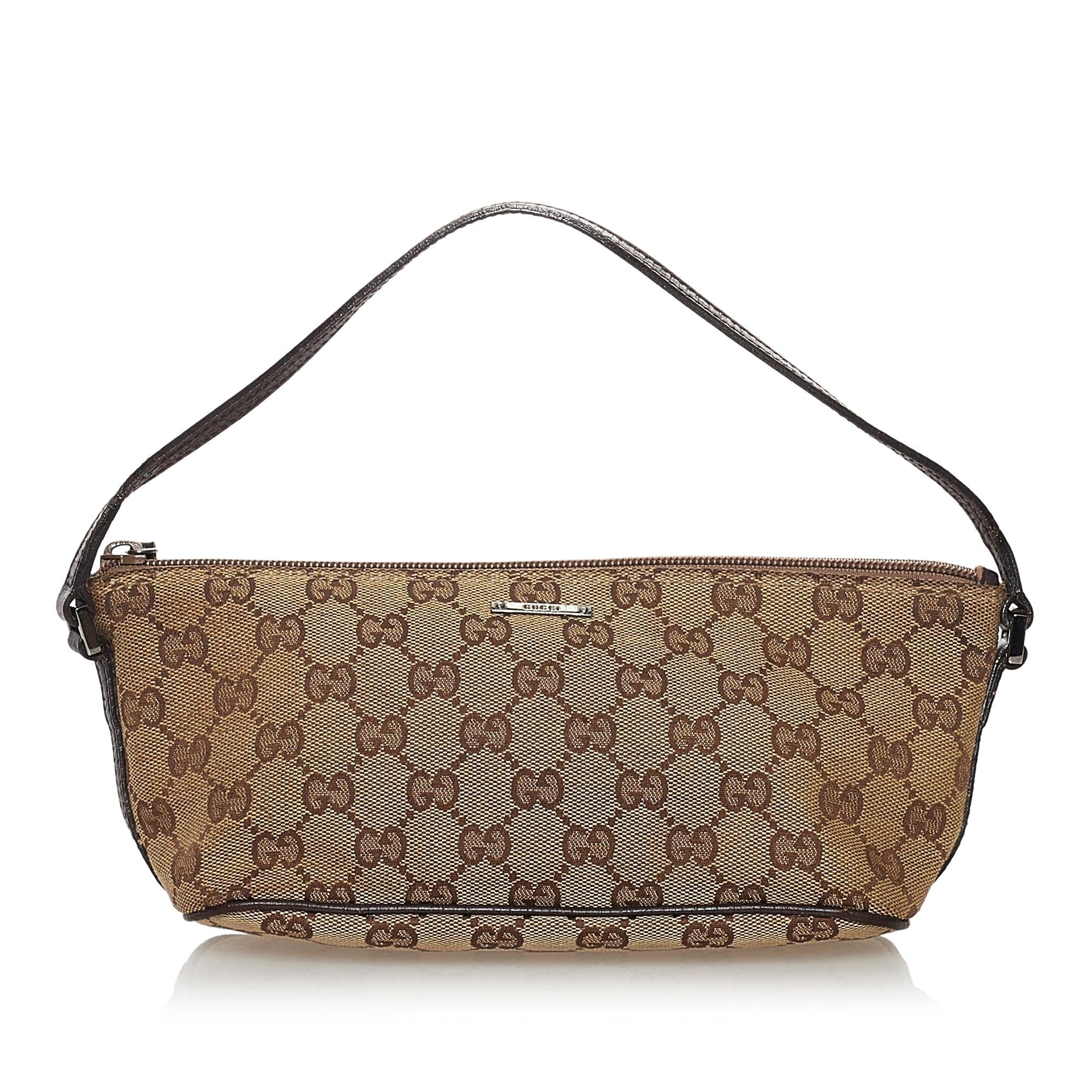 Gucci Gucci Canvas Boat Baguette (SHG-32204)