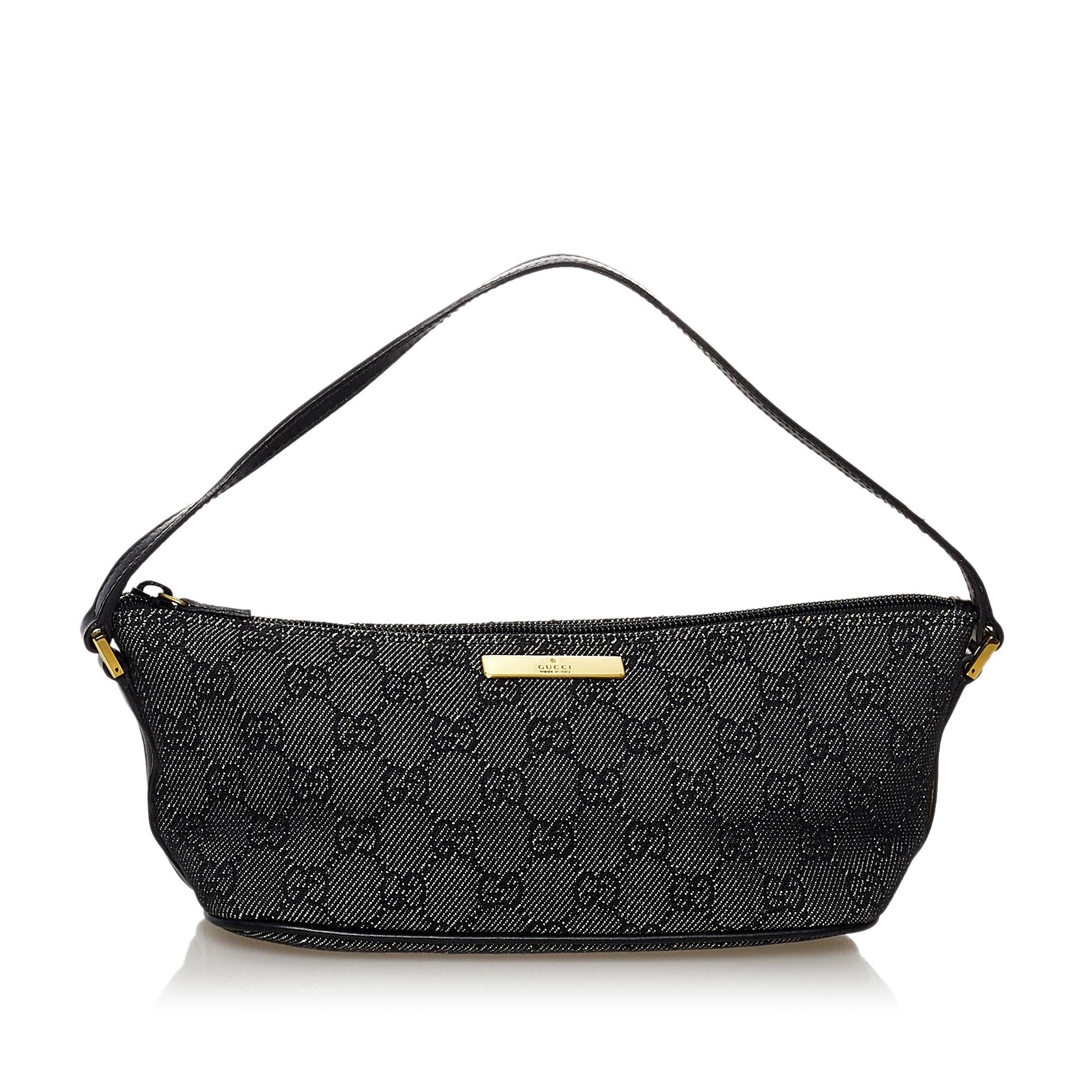 Gucci Gucci Canvas Boat Baguette (SHG-32251)