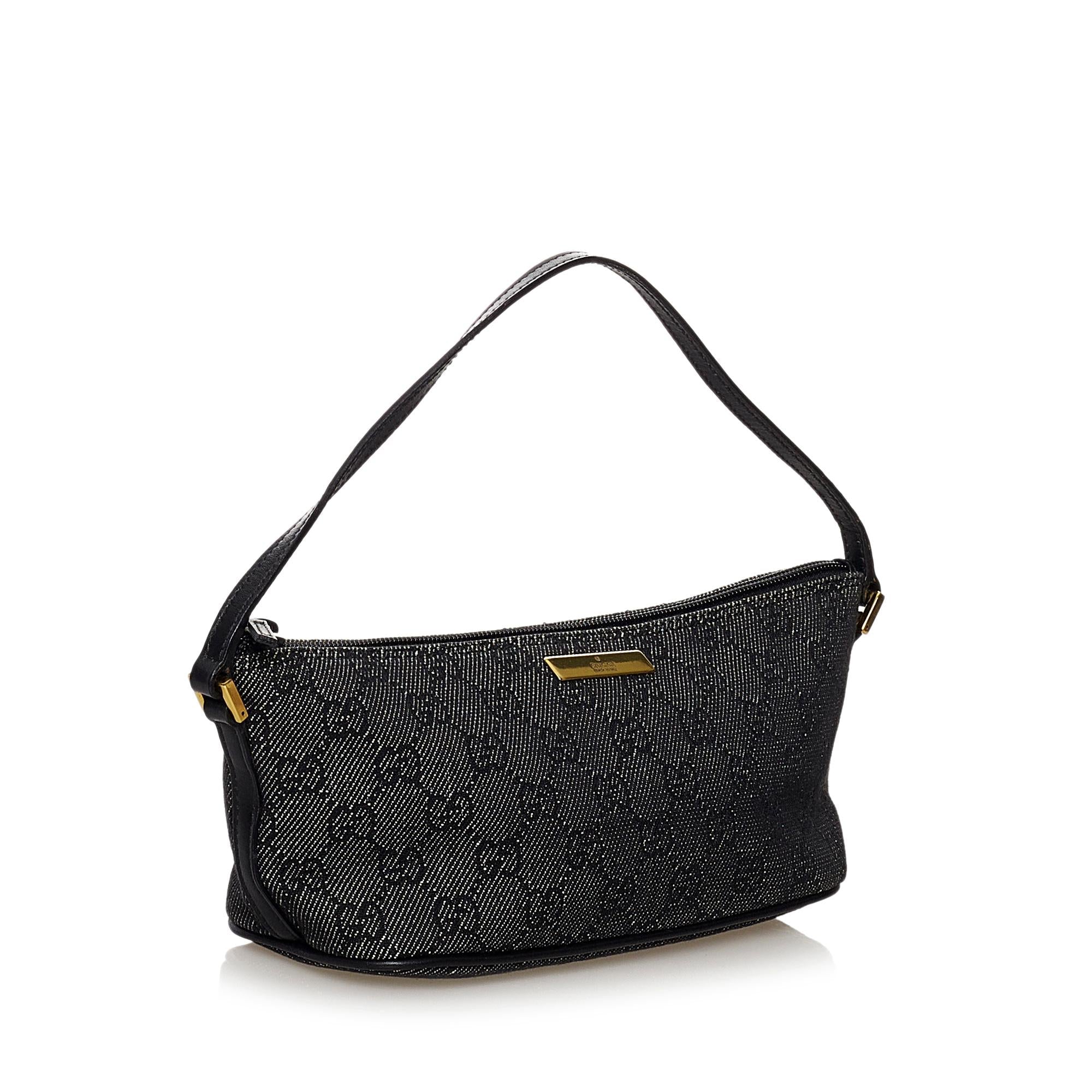 Gucci Gucci Canvas Boat Baguette (SHG-32251)