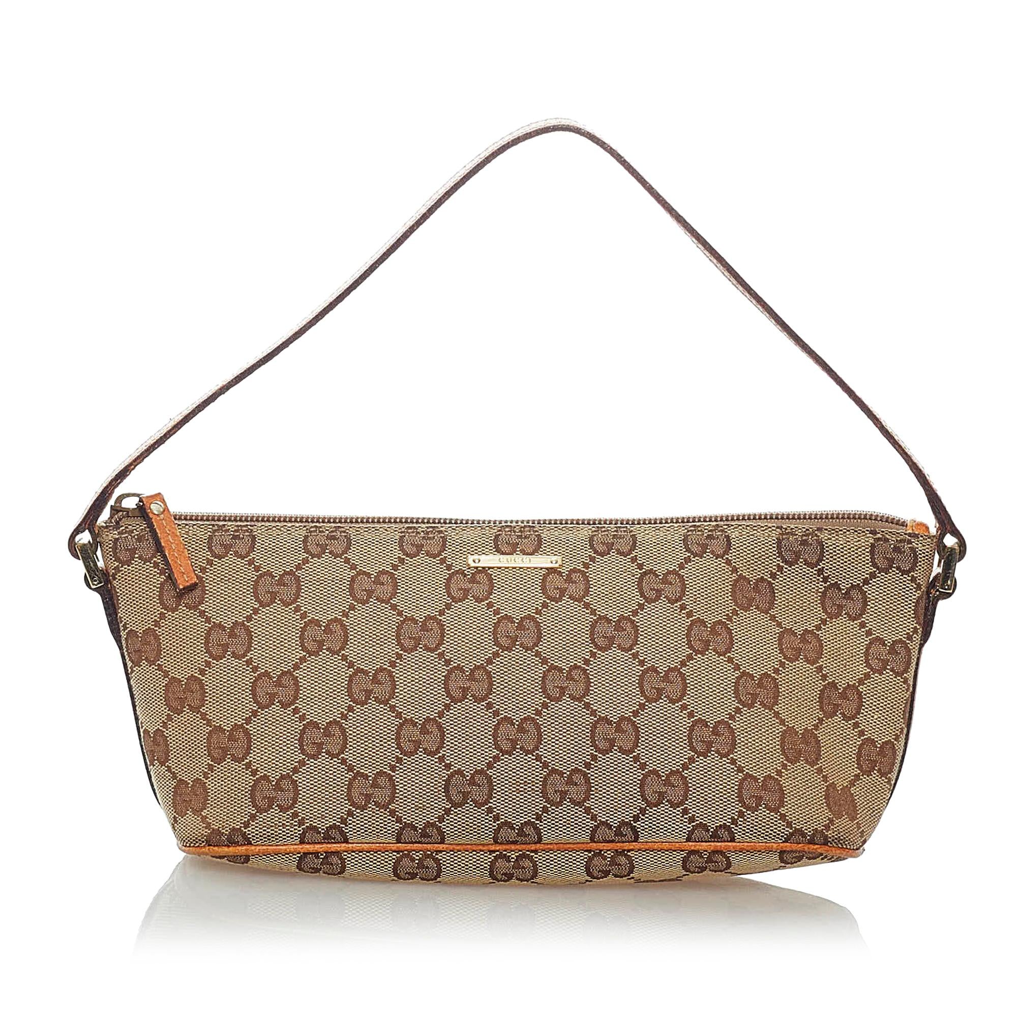 Gucci Gucci Canvas Boat Baguette (SHG-32386)