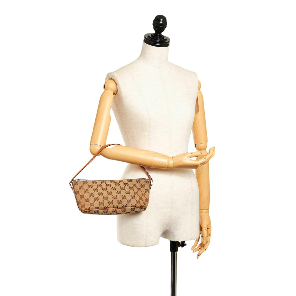 Gucci Gucci Canvas Boat Baguette (SHG-32386)