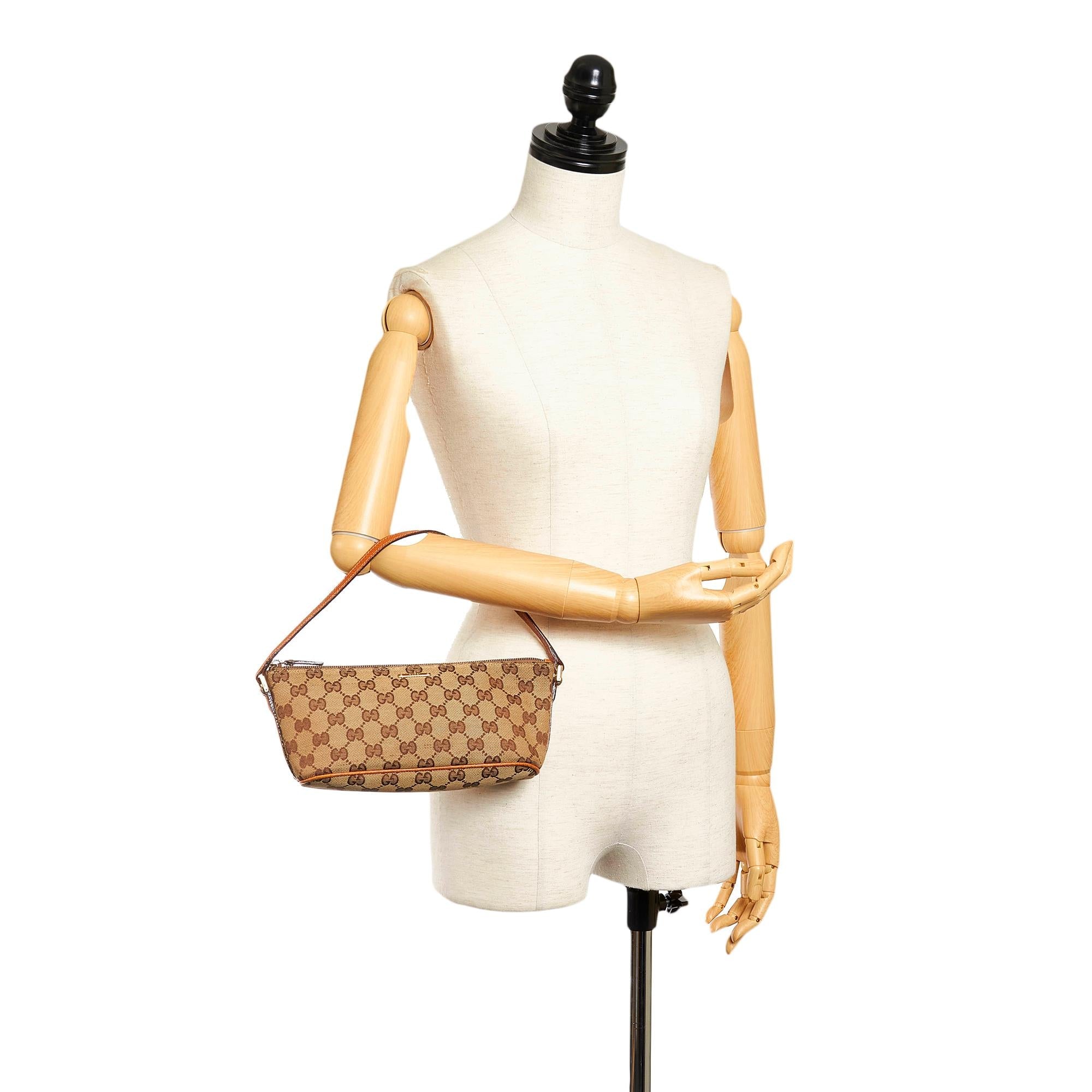 Gucci Gucci Canvas Boat Baguette (SHG-32386)