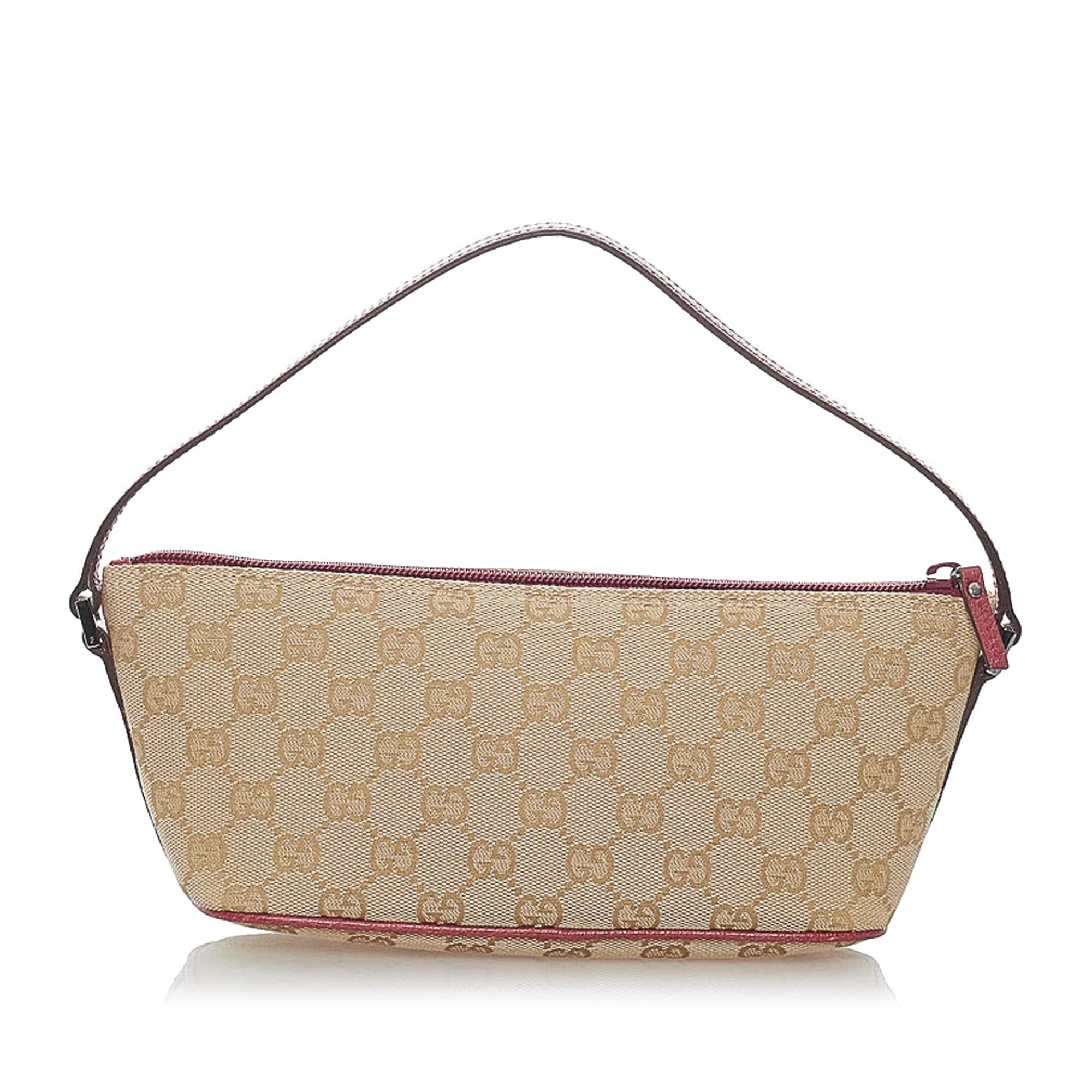 Gucci Gucci Canvas Boat Baguette (SHG-32391)