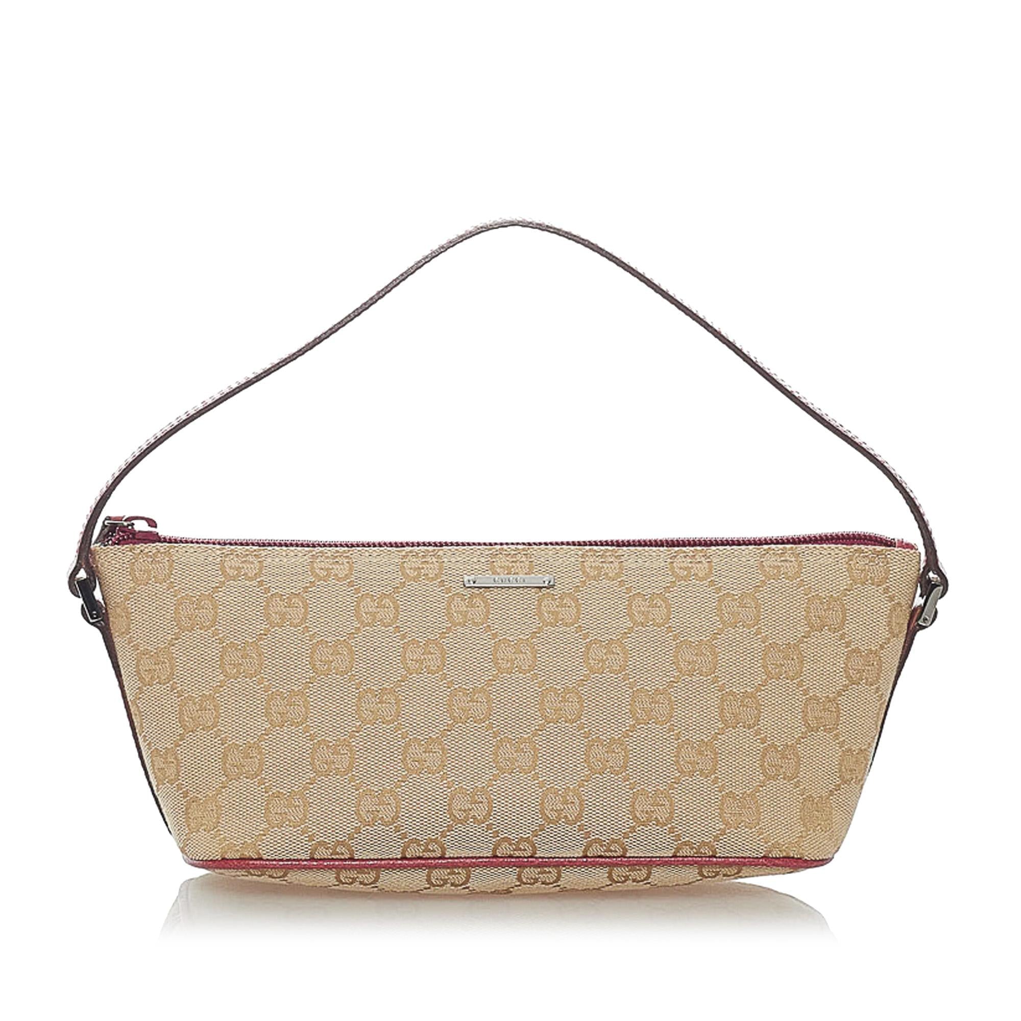 Gucci Gucci Canvas Boat Baguette (SHG-32391)