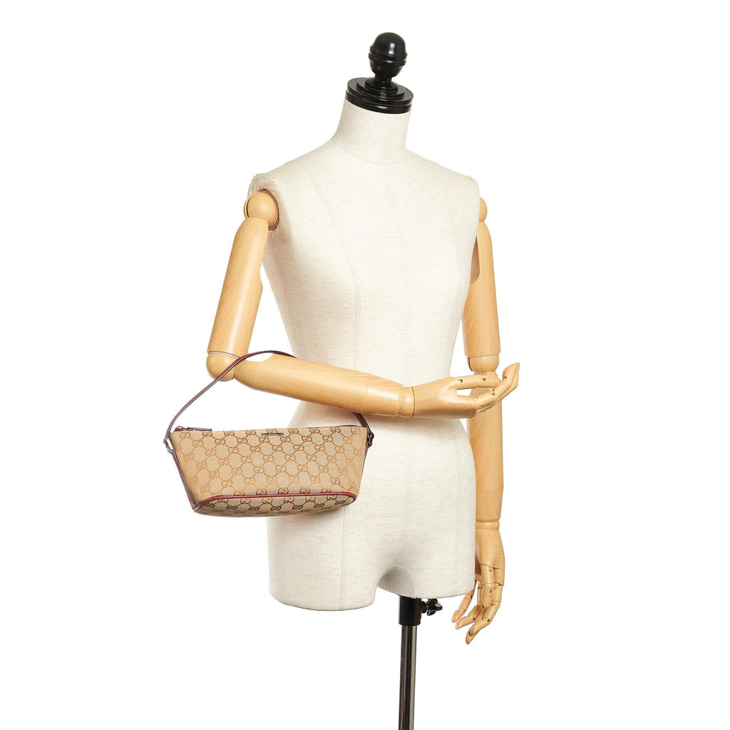 Gucci Gucci Canvas Boat Baguette (SHG-32391)