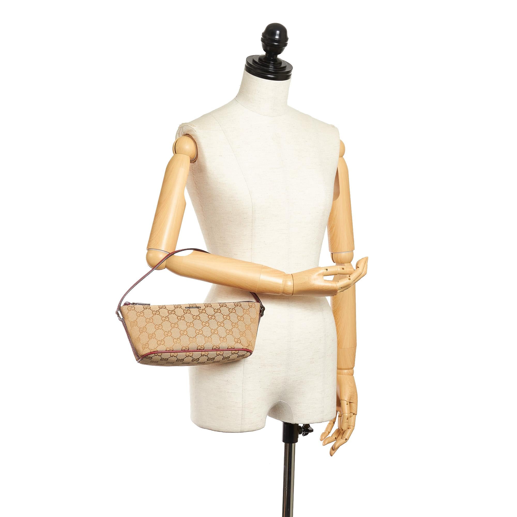 Gucci Gucci Canvas Boat Baguette (SHG-32391)