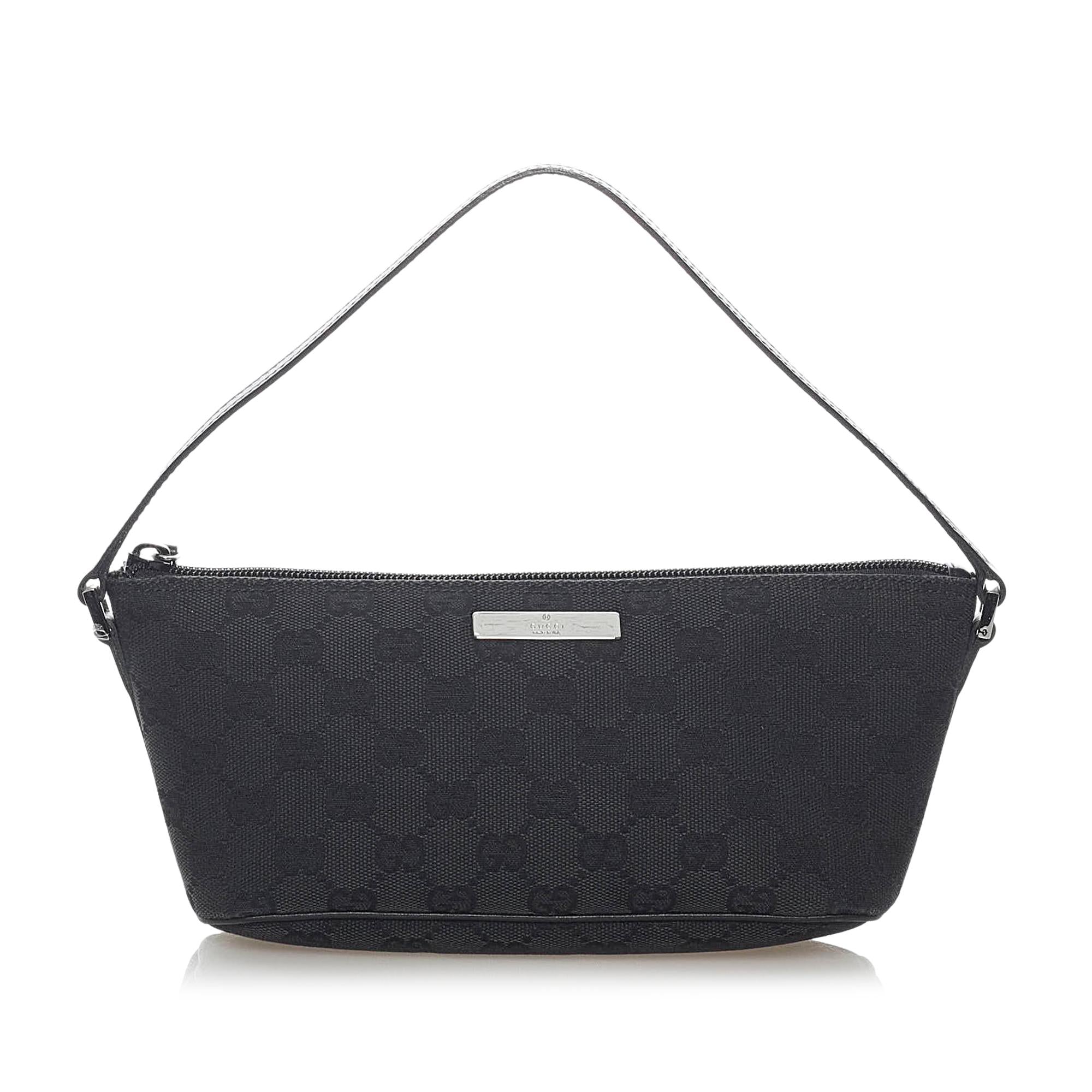 Gucci Gucci Canvas Boat Baguette (SHG-32409)