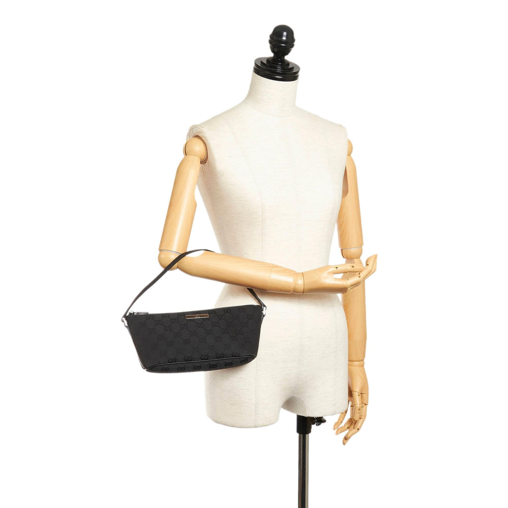 Gucci Gucci Canvas Boat Baguette (SHG-32409)