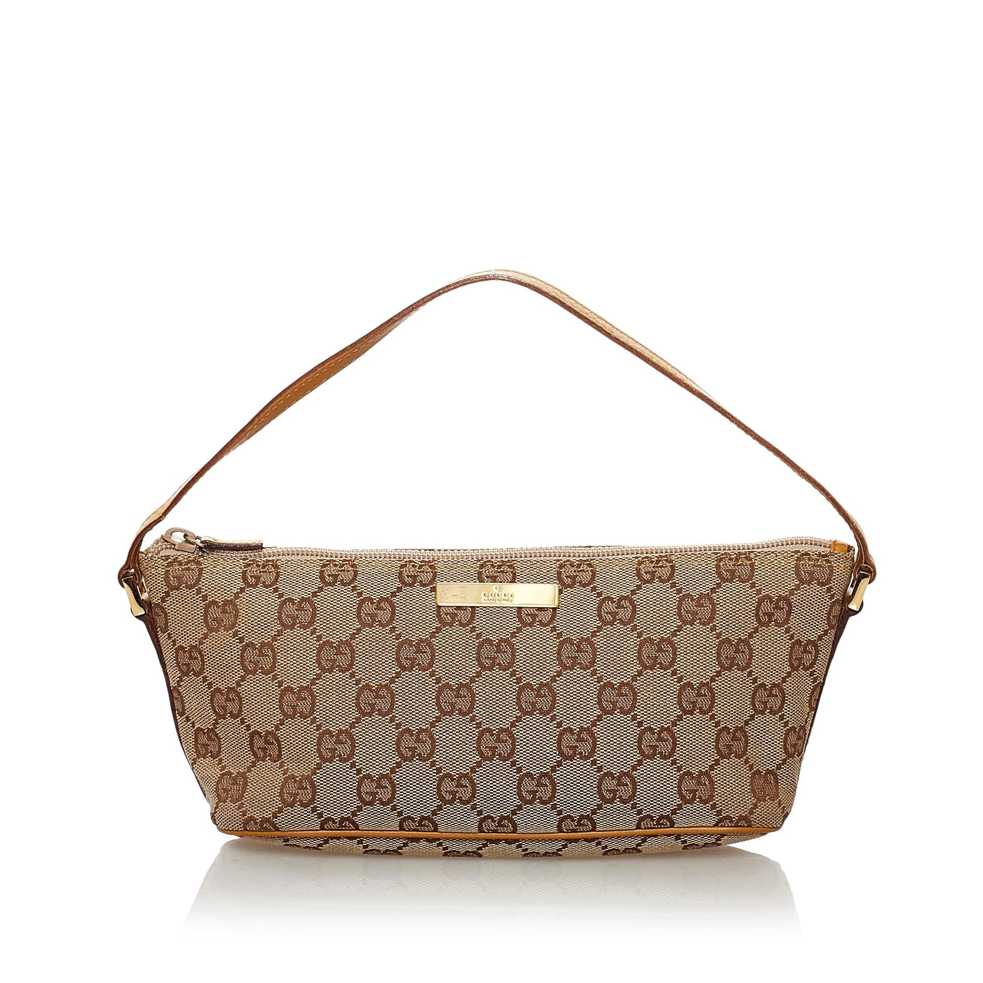 Gucci Gucci Canvas Boat Baguette (SHG-32547)