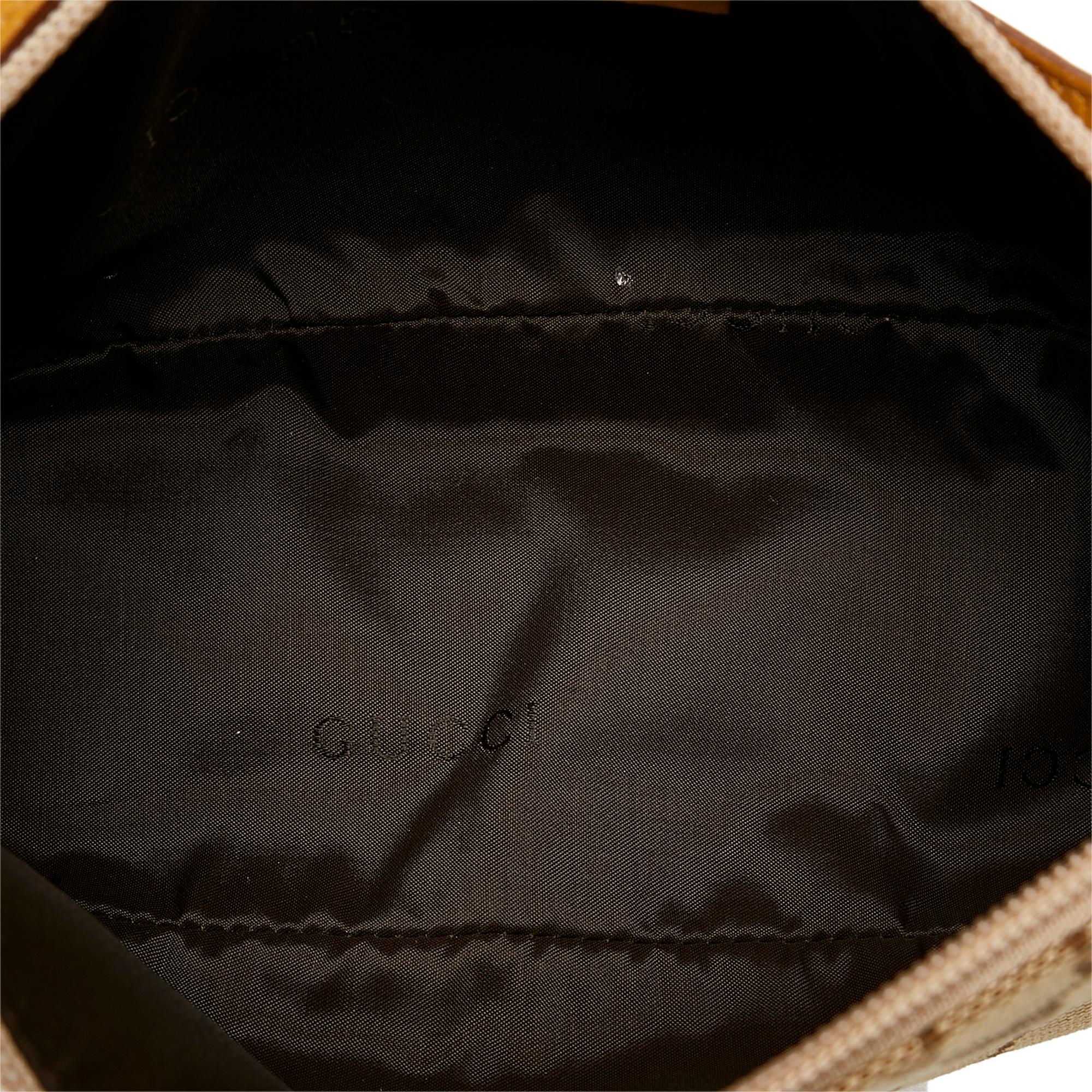 Gucci Gucci Canvas Boat Baguette (SHG-32547)