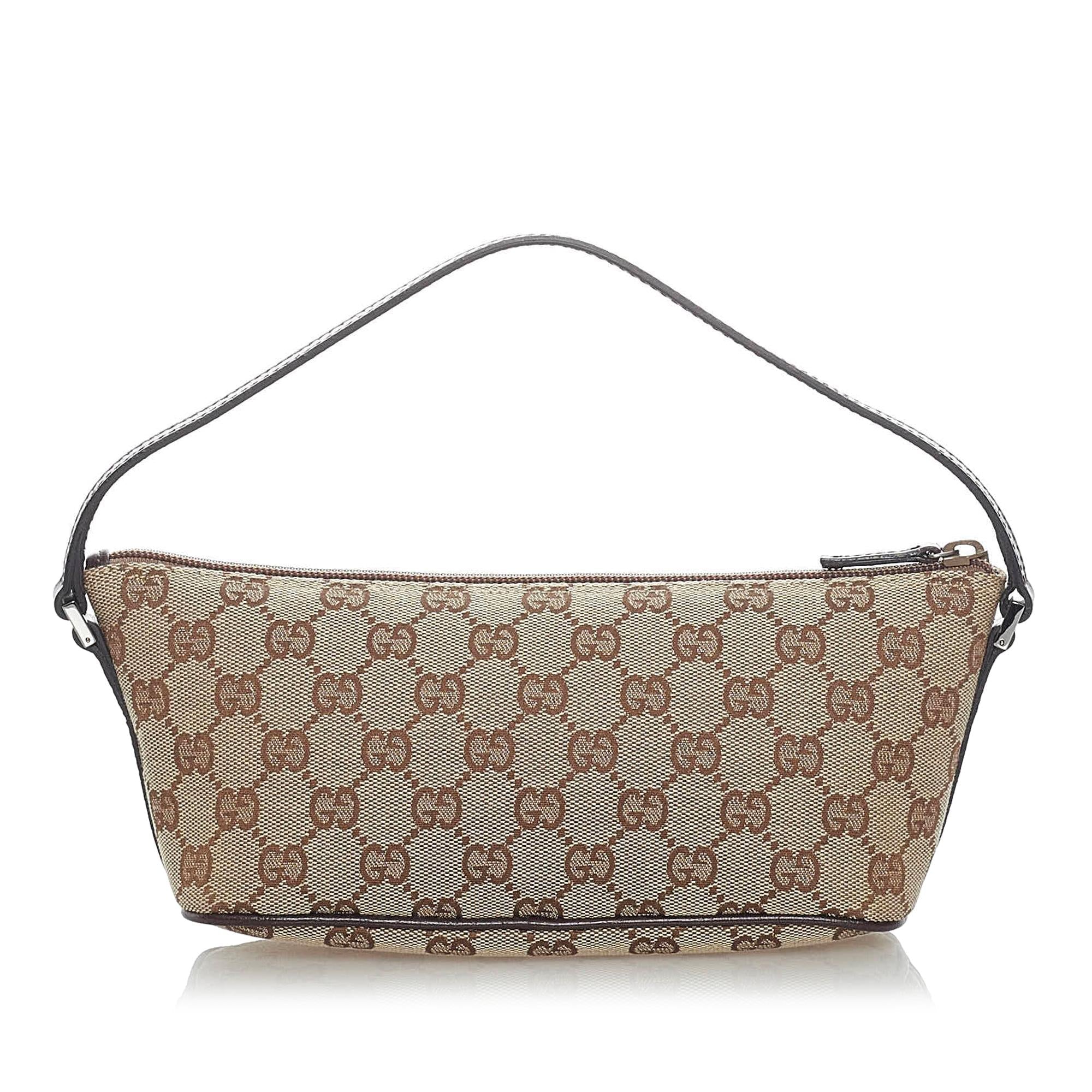 Gucci Gucci Canvas Boat Baguette (SHG-32689)
