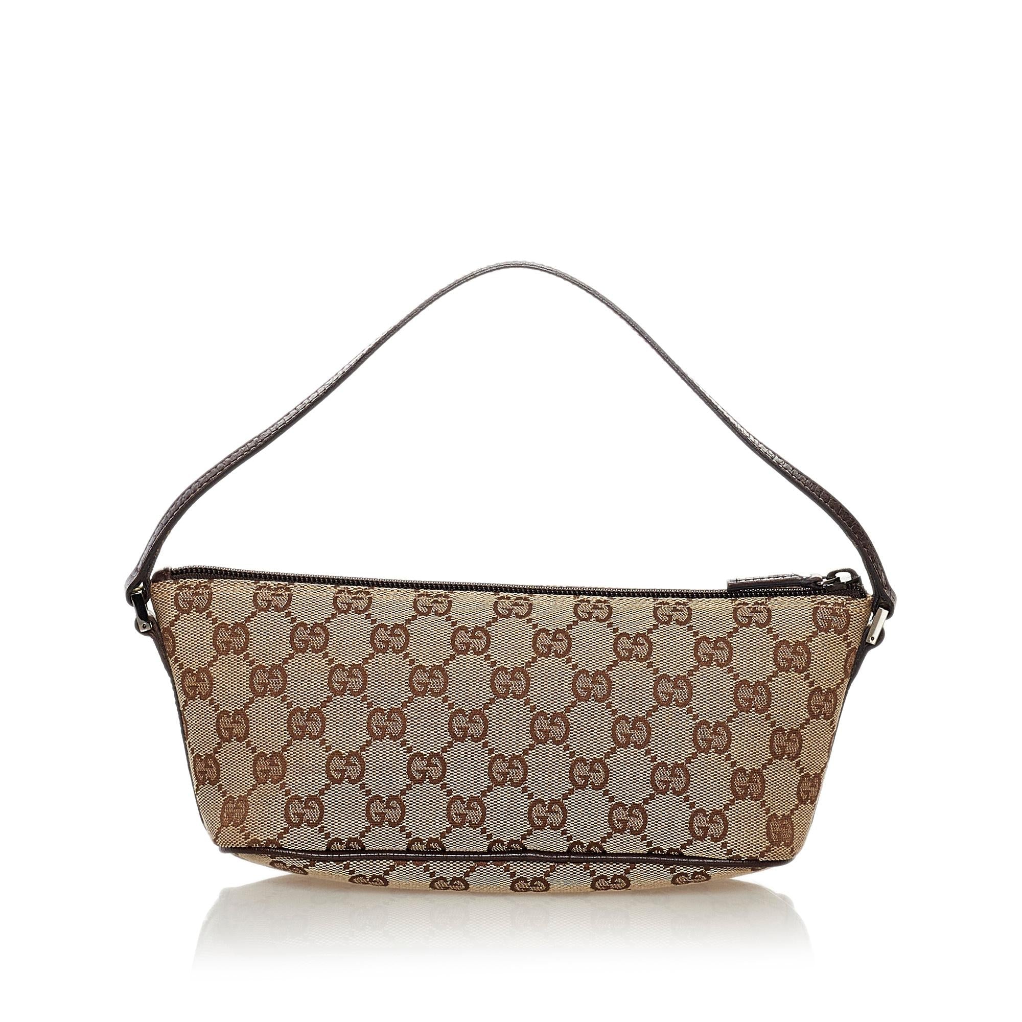 Gucci Gucci Canvas Boat Baguette (SHG-32757)