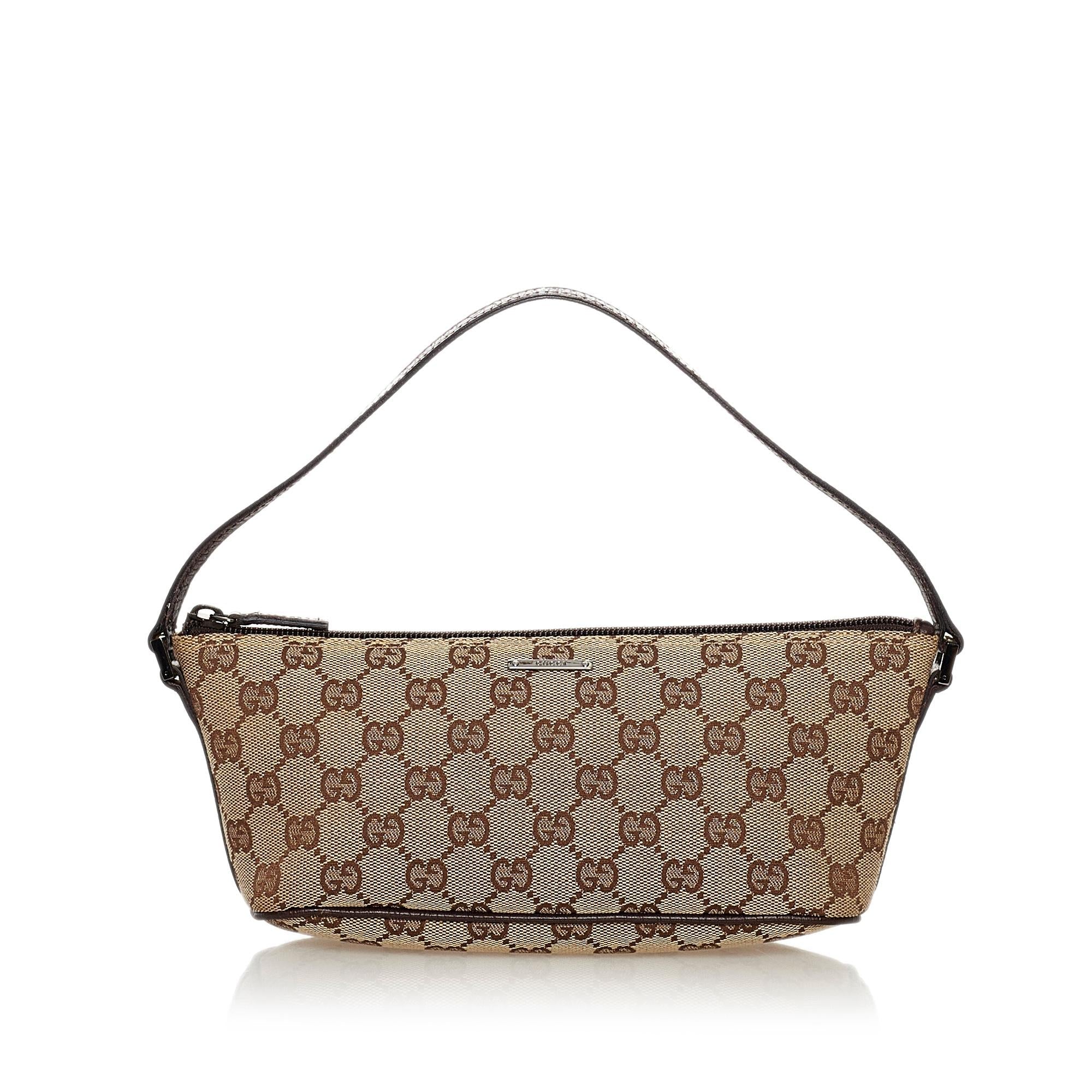Gucci Gucci Canvas Boat Baguette (SHG-32757)