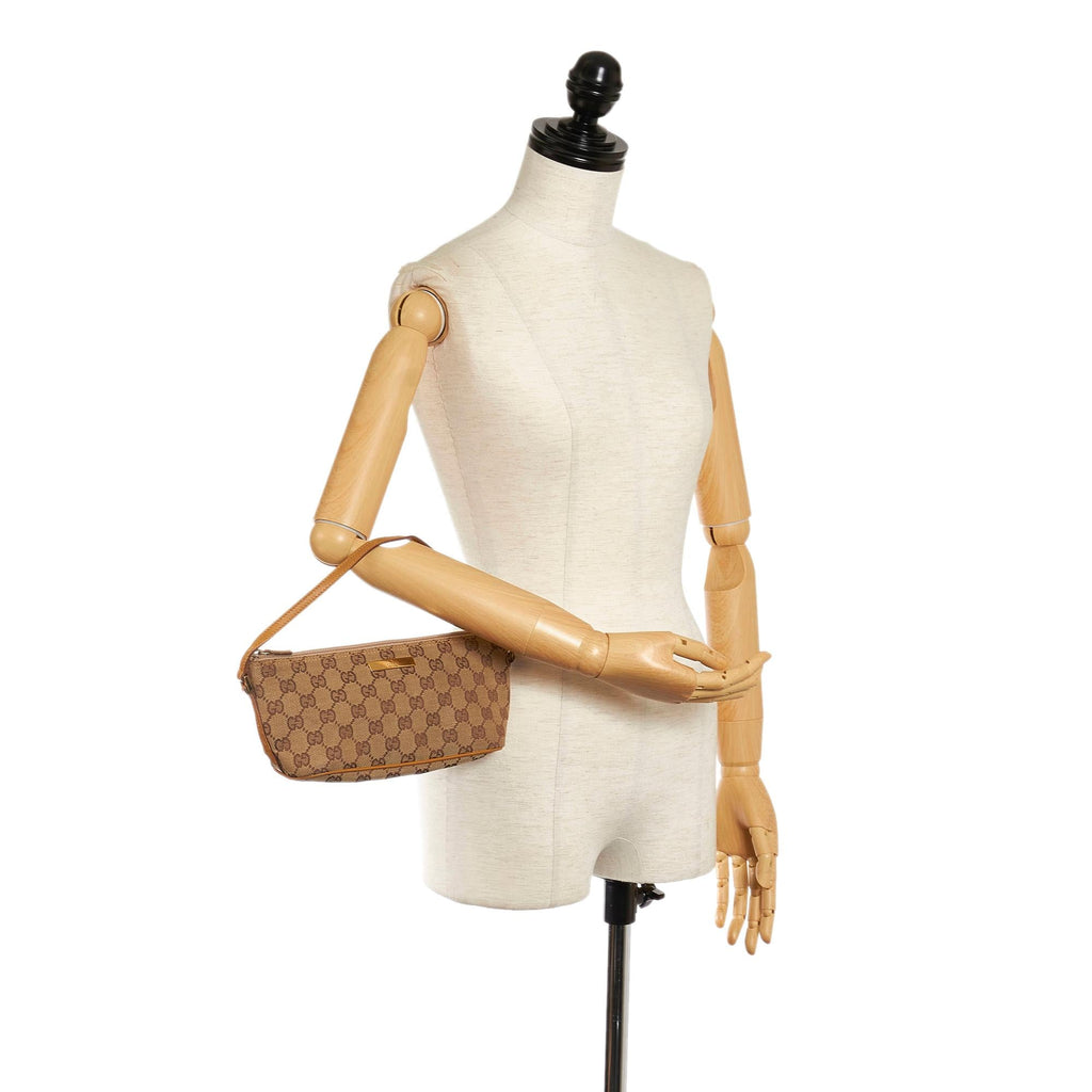 Gucci Gucci Canvas Boat Baguette (SHG-32977)