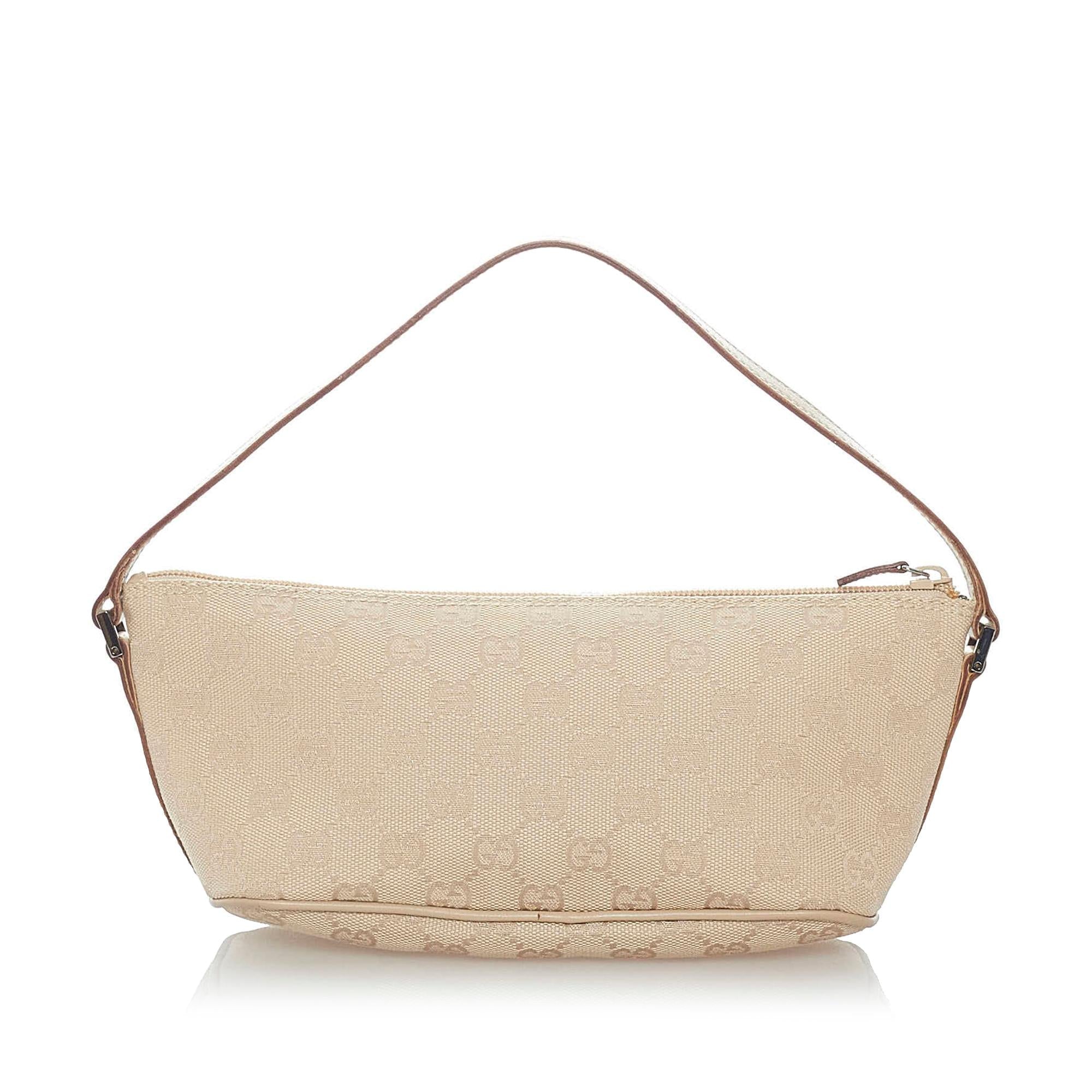 Gucci Gucci Canvas Boat Baguette (SHG-33165)
