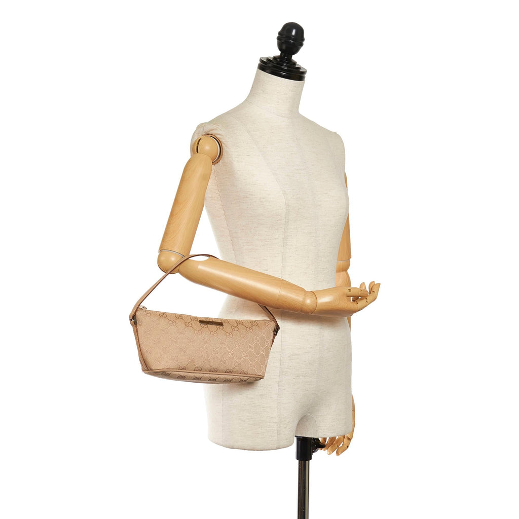 Gucci Gucci Canvas Boat Baguette (SHG-33165)