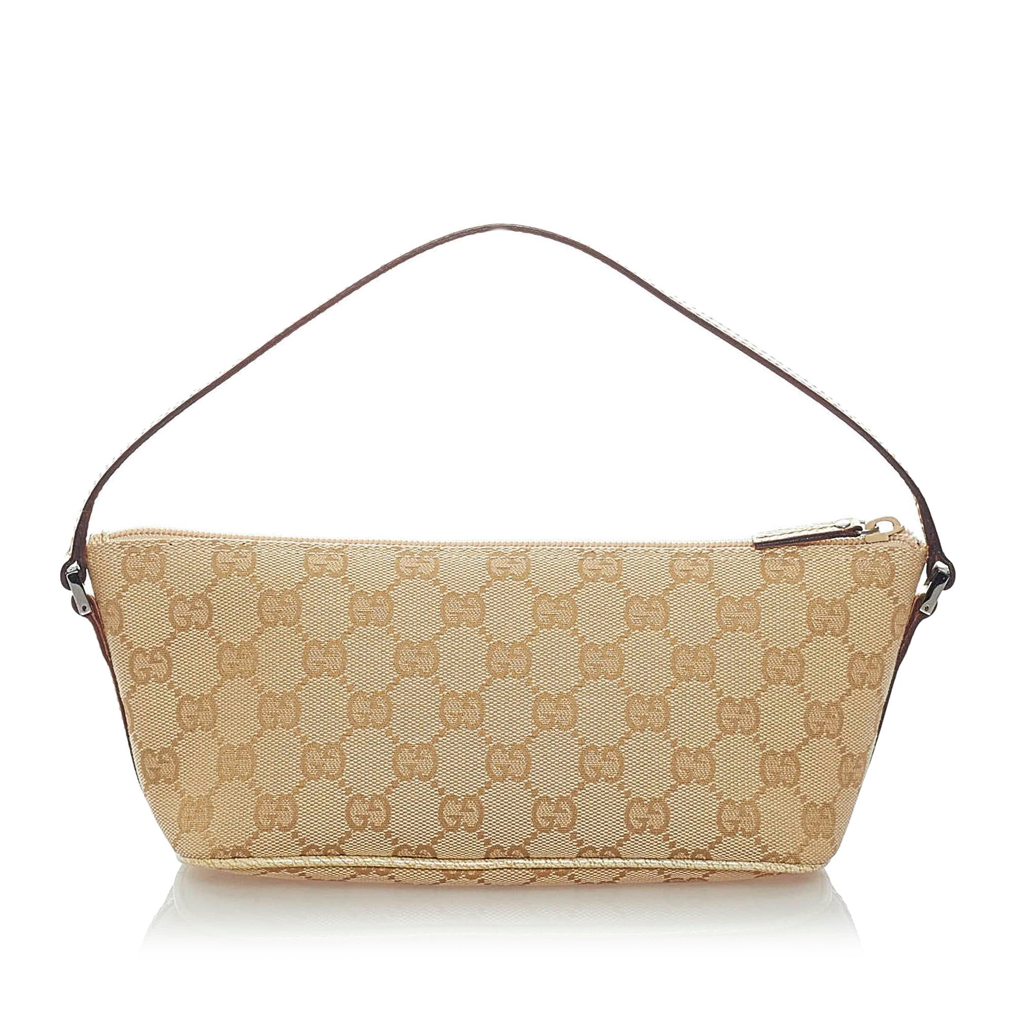 Gucci Gucci Canvas Boat Baguette (SHG-33179)