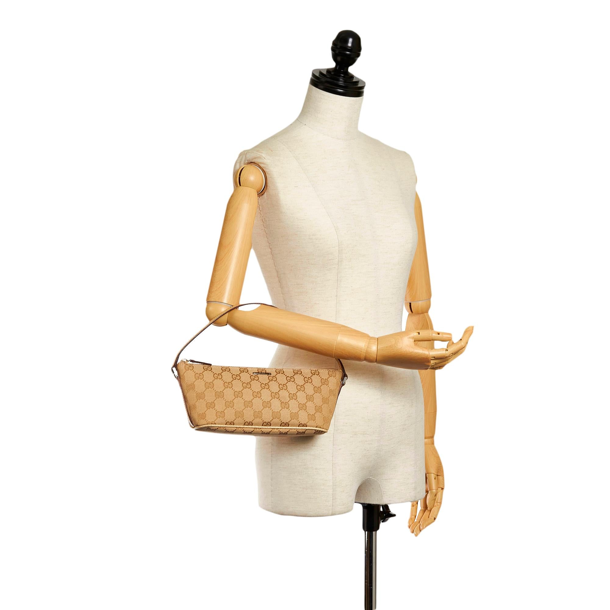 Gucci Gucci Canvas Boat Baguette (SHG-33179)