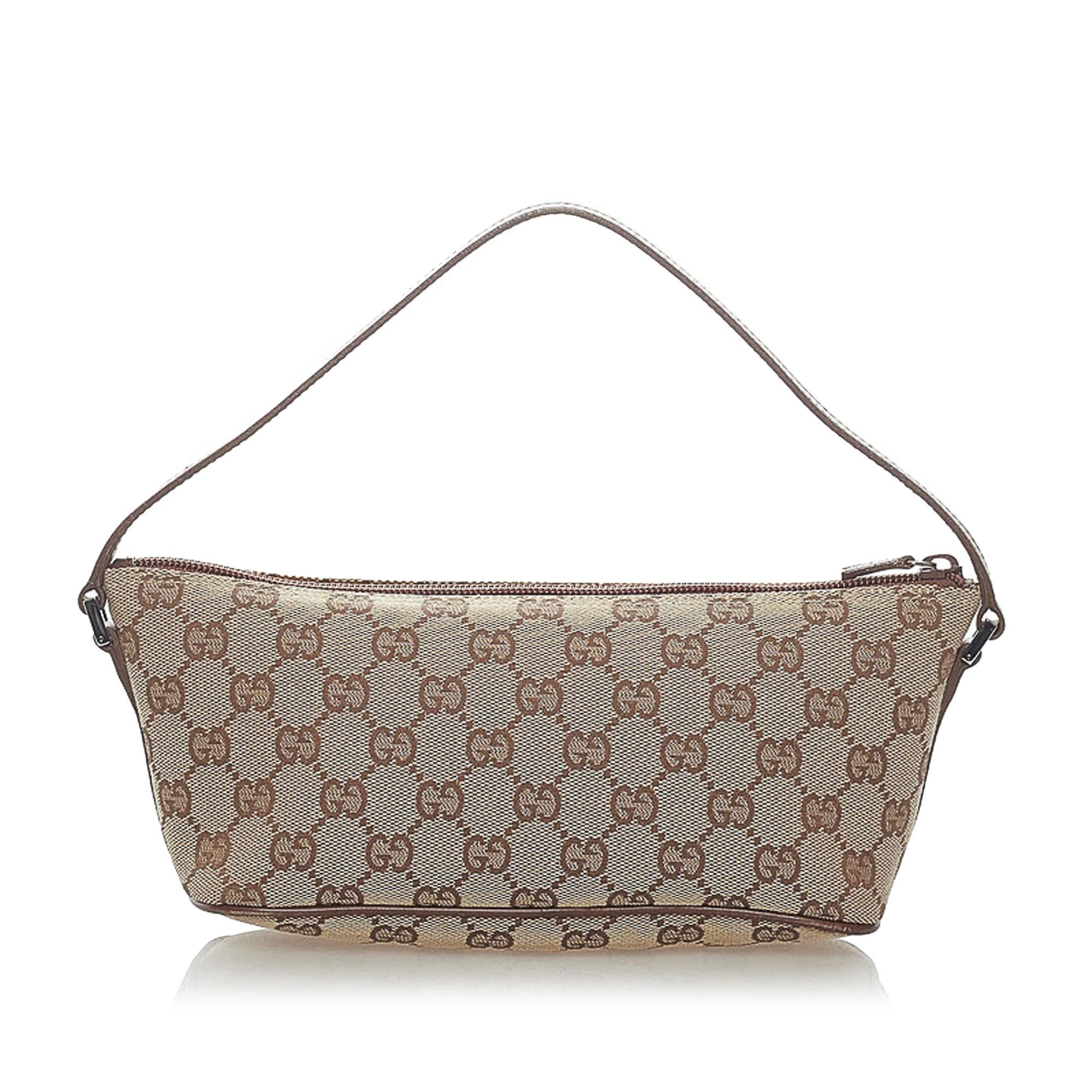 Gucci Gucci Canvas Boat Baguette (SHG-33190)