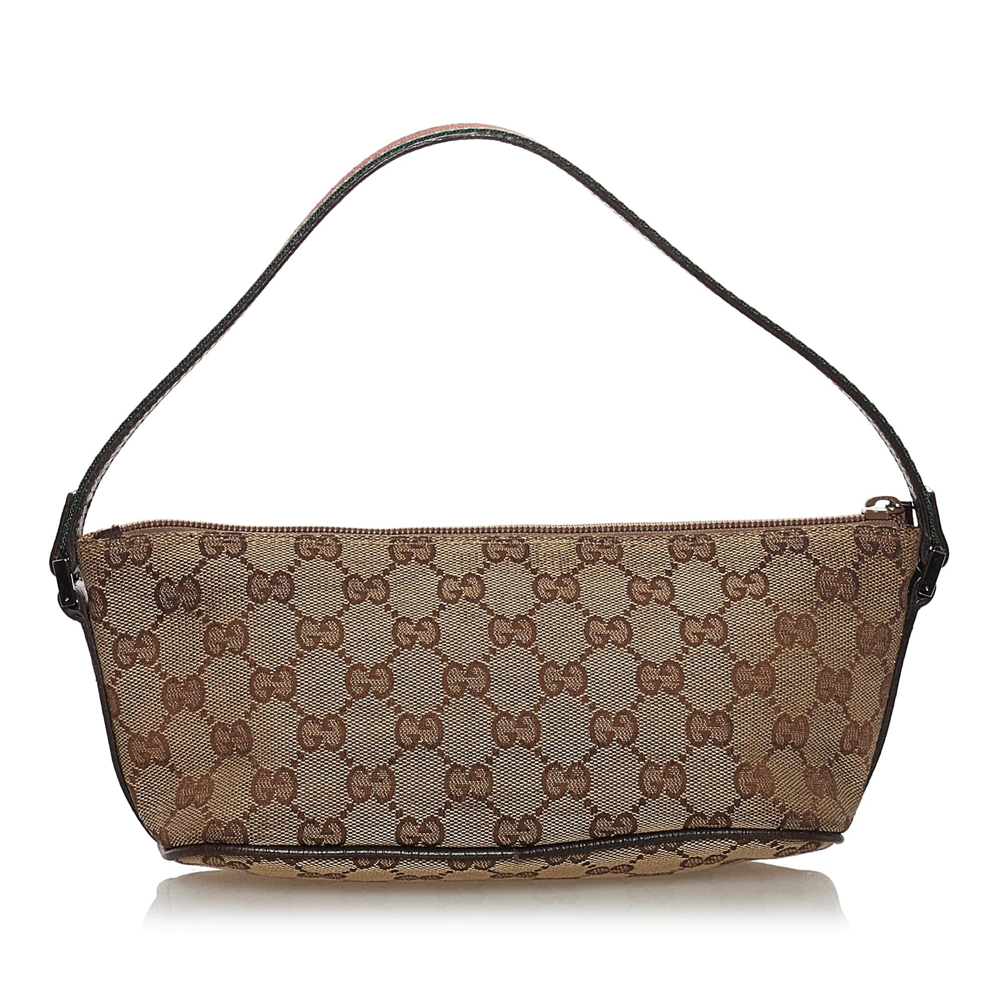 Gucci Gucci Canvas Boat Baguette (SHG-33224)