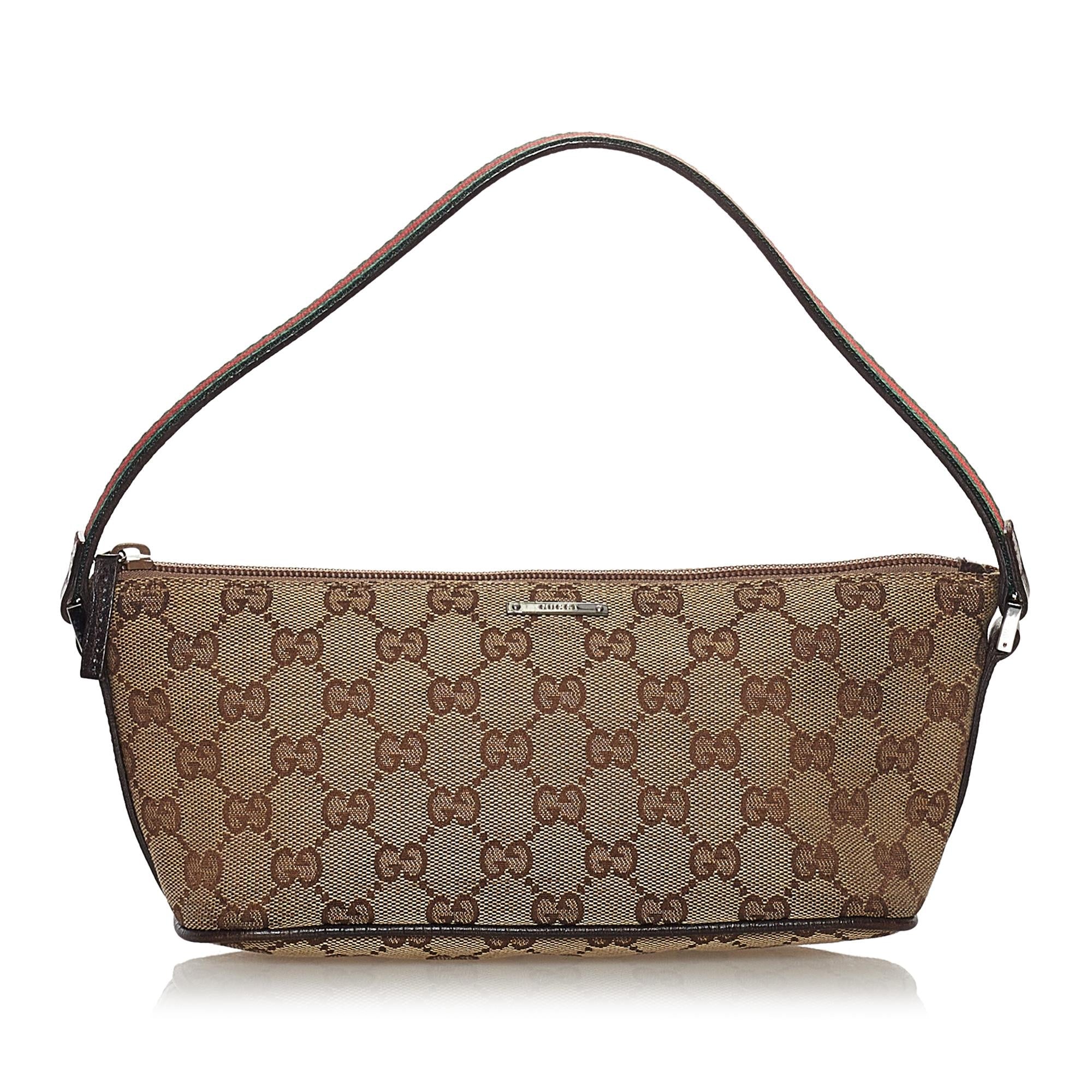 Gucci Gucci Canvas Boat Baguette (SHG-33224)